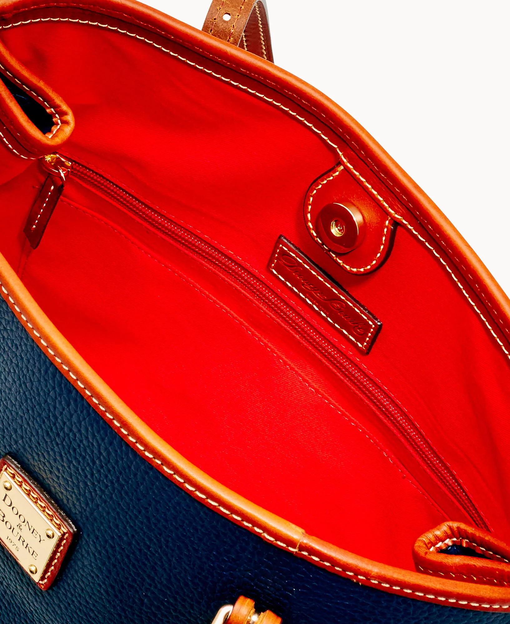 Pebble Grain Side Snap Tote - Image 19