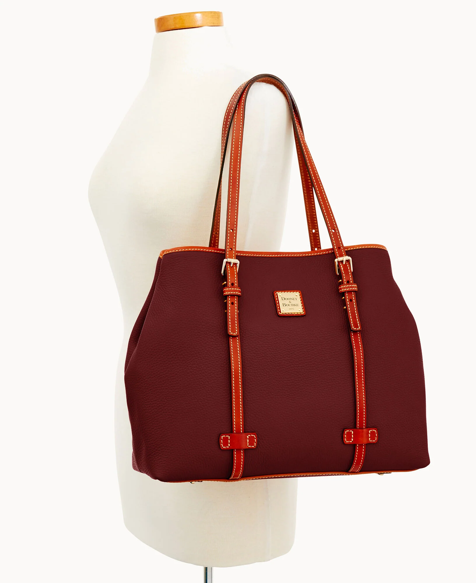 Pebble Grain Side Snap Tote - Image 24