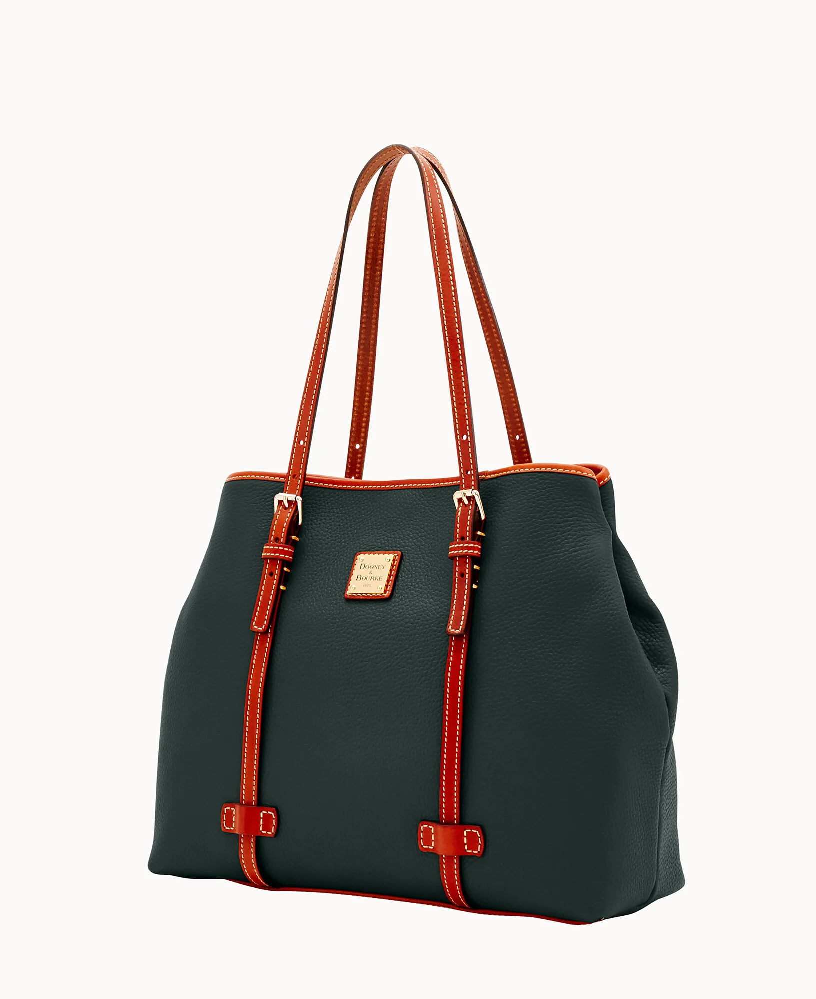 Pebble Grain Side Snap Tote - Image 26