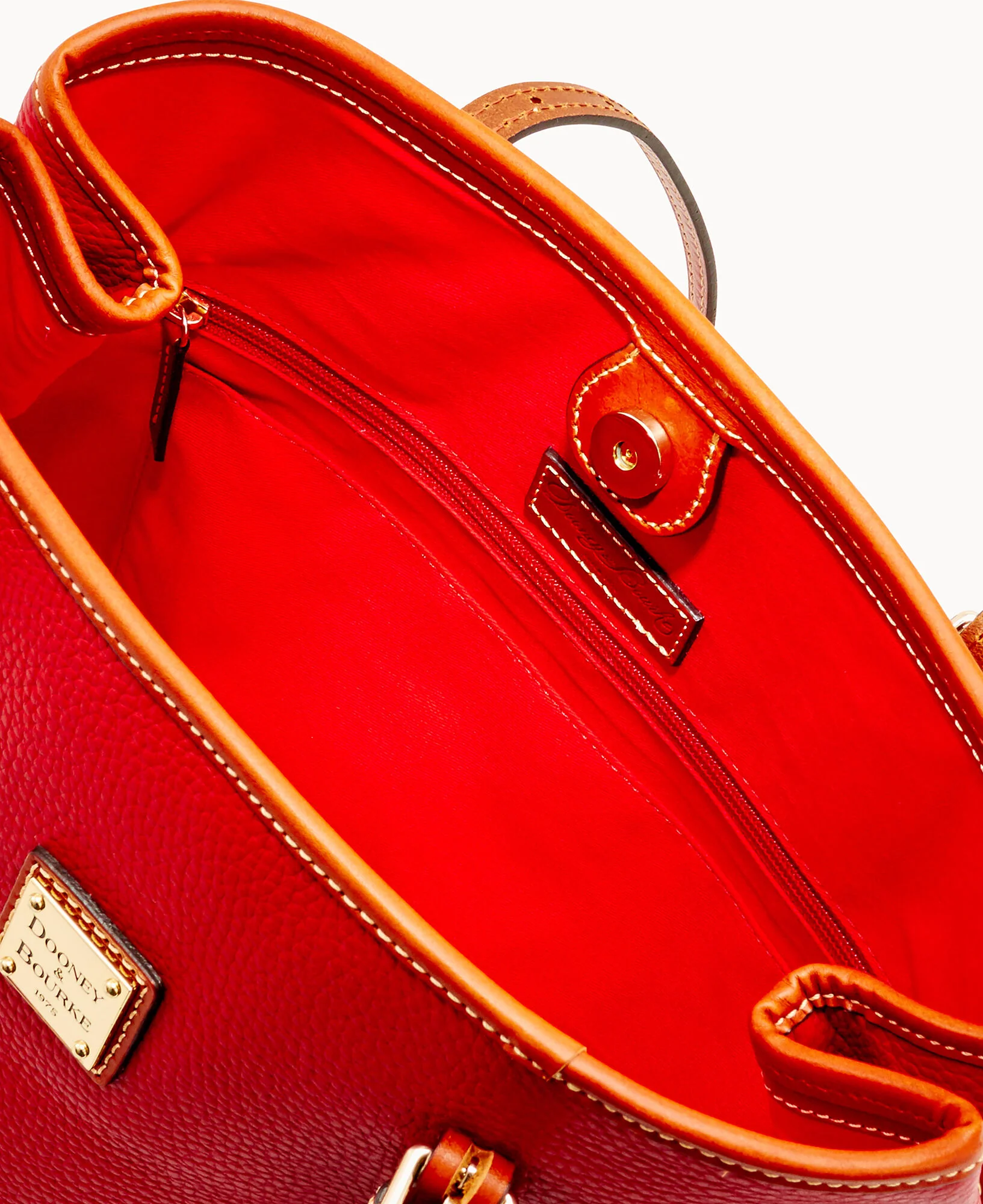 Pebble Grain Side Snap Tote - Image 7
