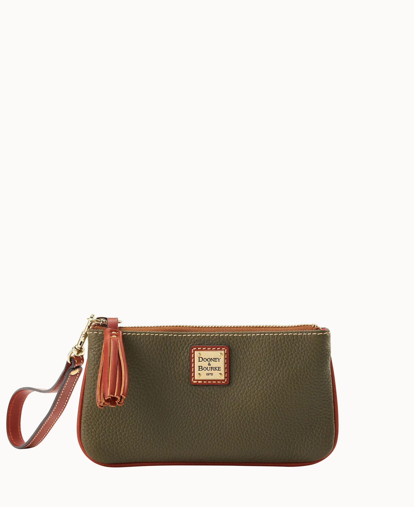 Pebble Grain Small Carrington Wristlet - Image 10