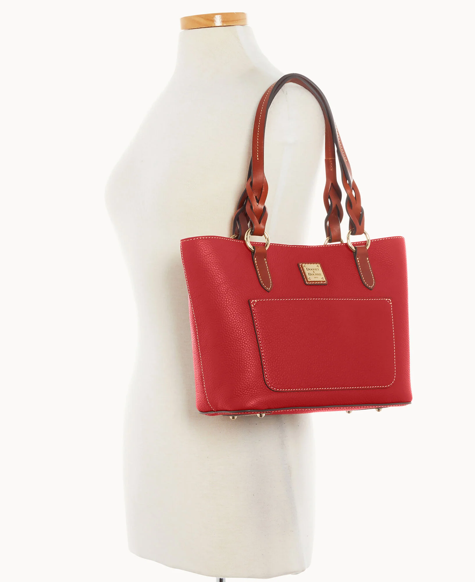 Pebble Grain Small Gretchen Tote - Image 40