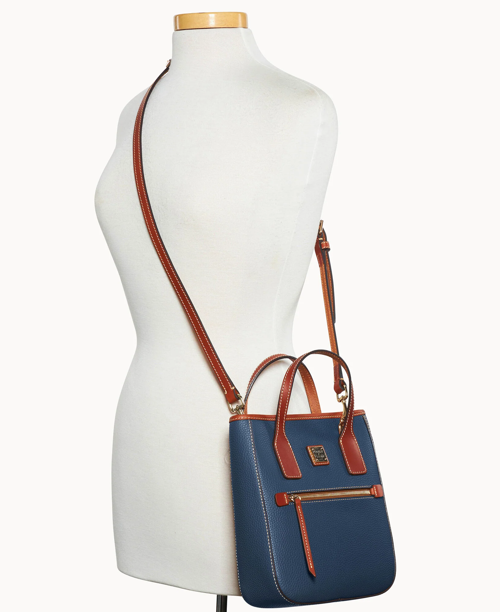 Pebble Grain Small Handle Tote - Image 28