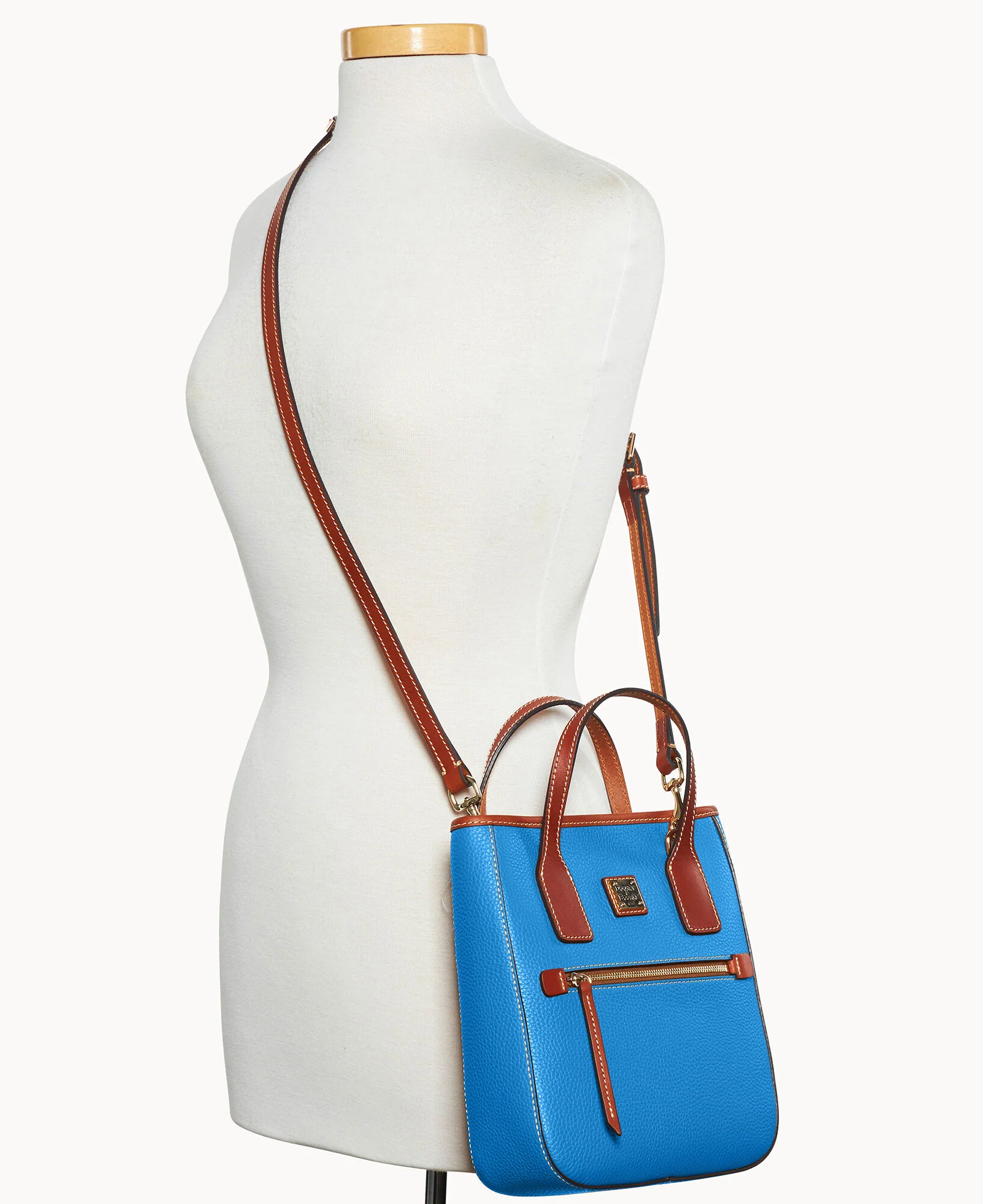 Pebble Grain Small Handle Tote - Image 40