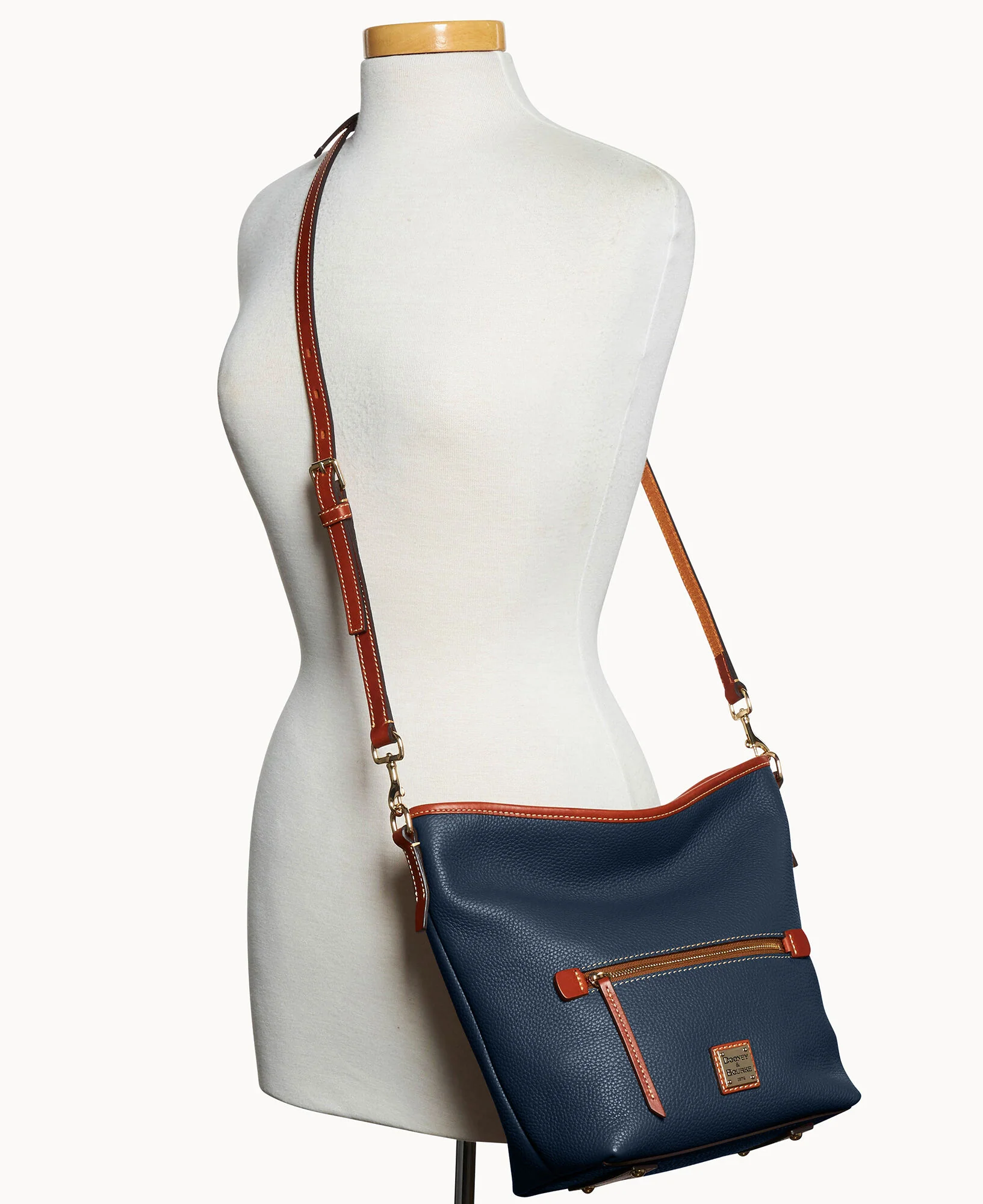 Pebble Grain Small Hobo Crossbody - Image 32