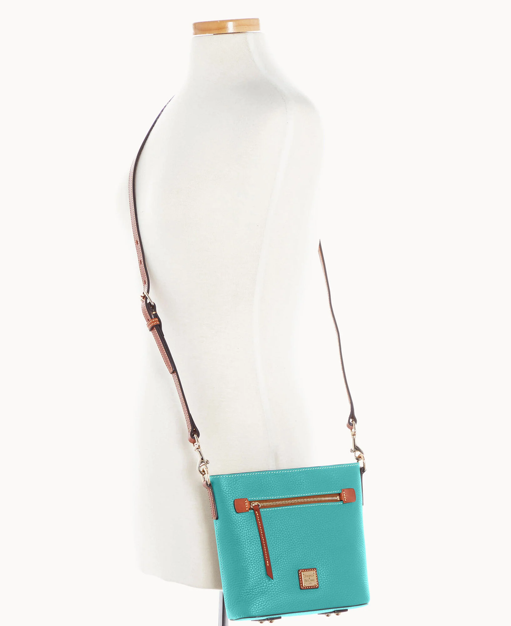 Pebble Grain Small Zip Crossbody - Image 46
