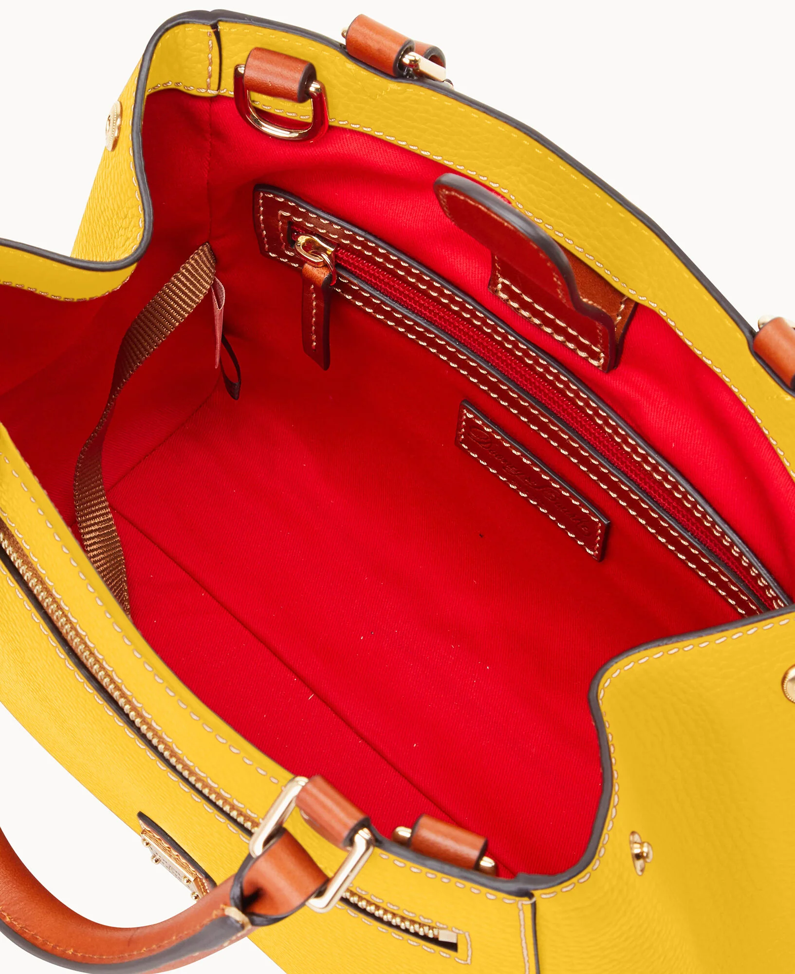 Pebble Grain Small Zip Satchel - Image 123