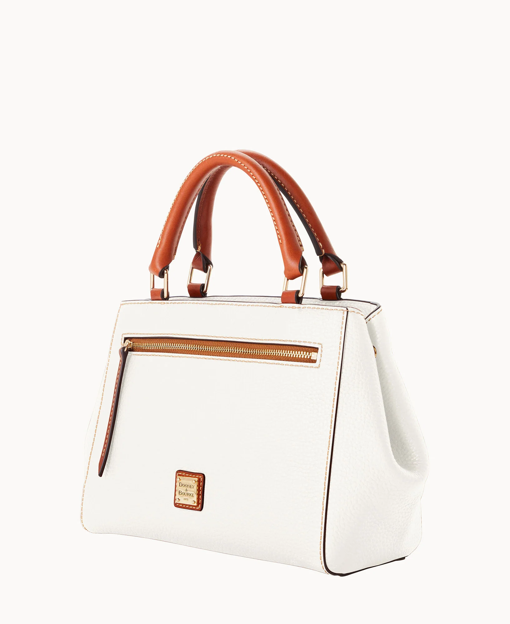 Pebble Grain Small Zip Satchel - Image 132