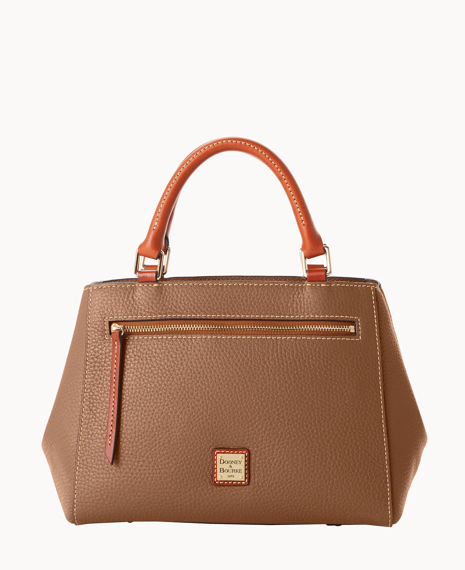 Pebble Grain Small Zip Satchel - Image 136