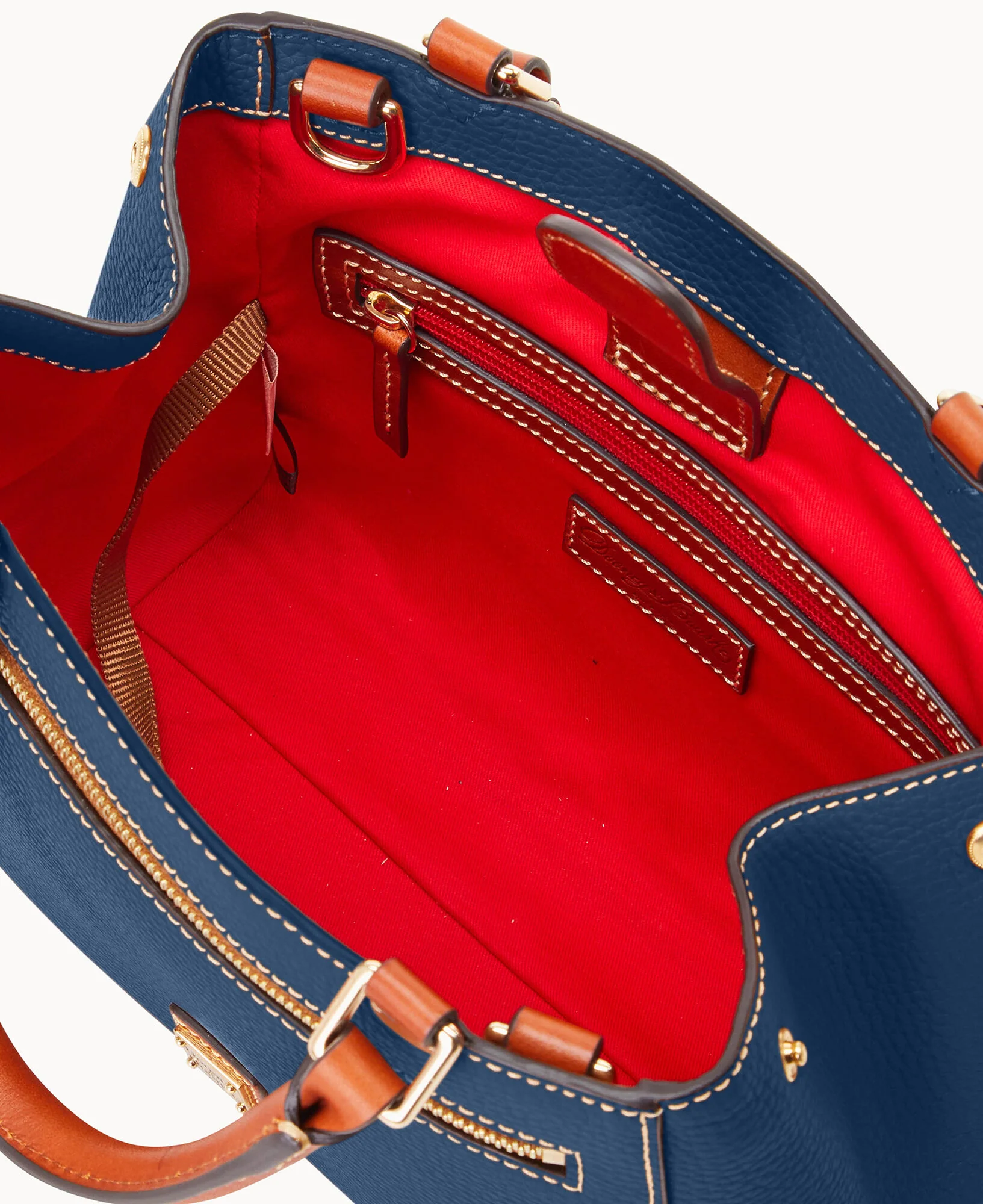 Pebble Grain Small Zip Satchel - Image 143