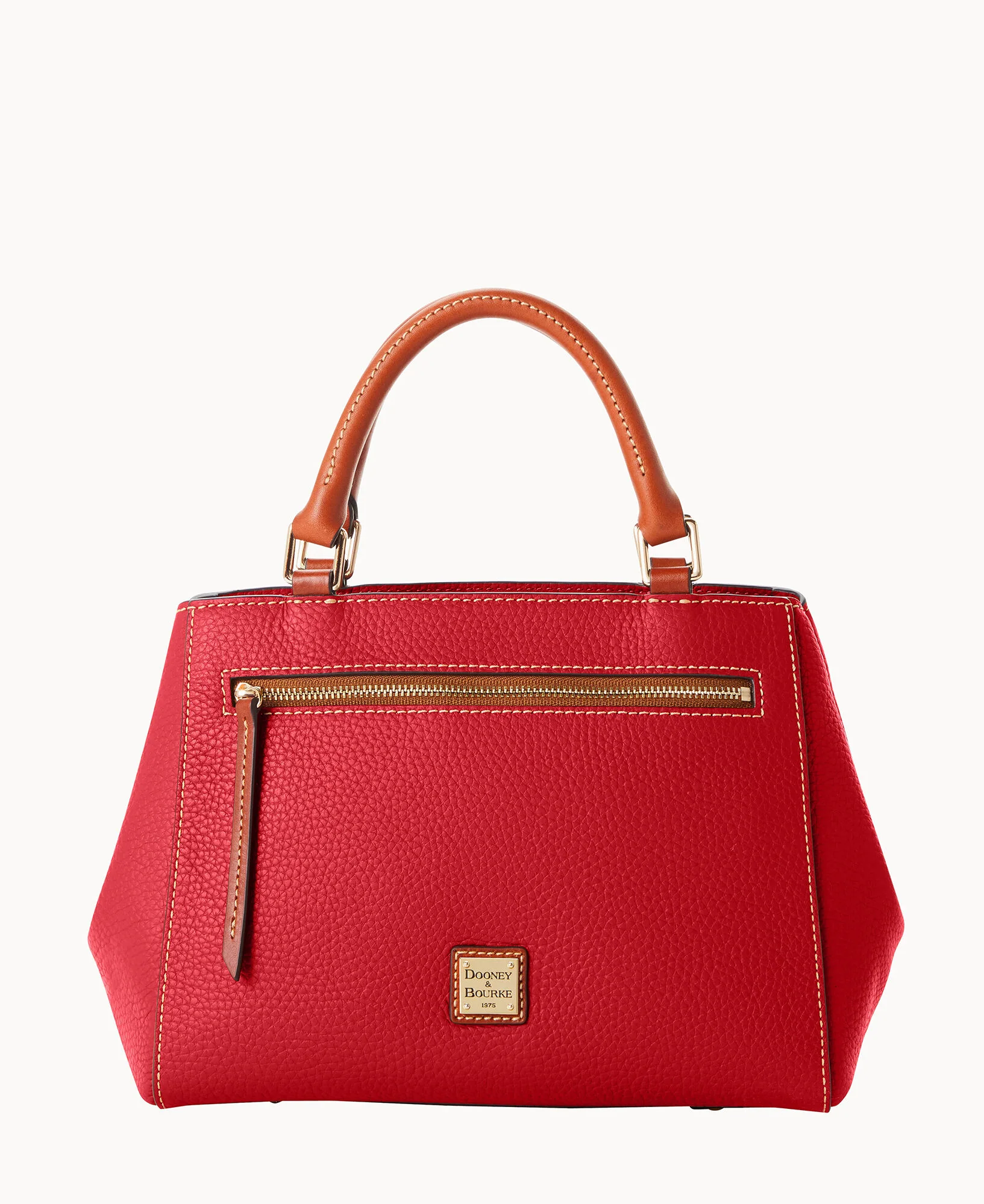 Pebble Grain Small Zip Satchel - Image 41