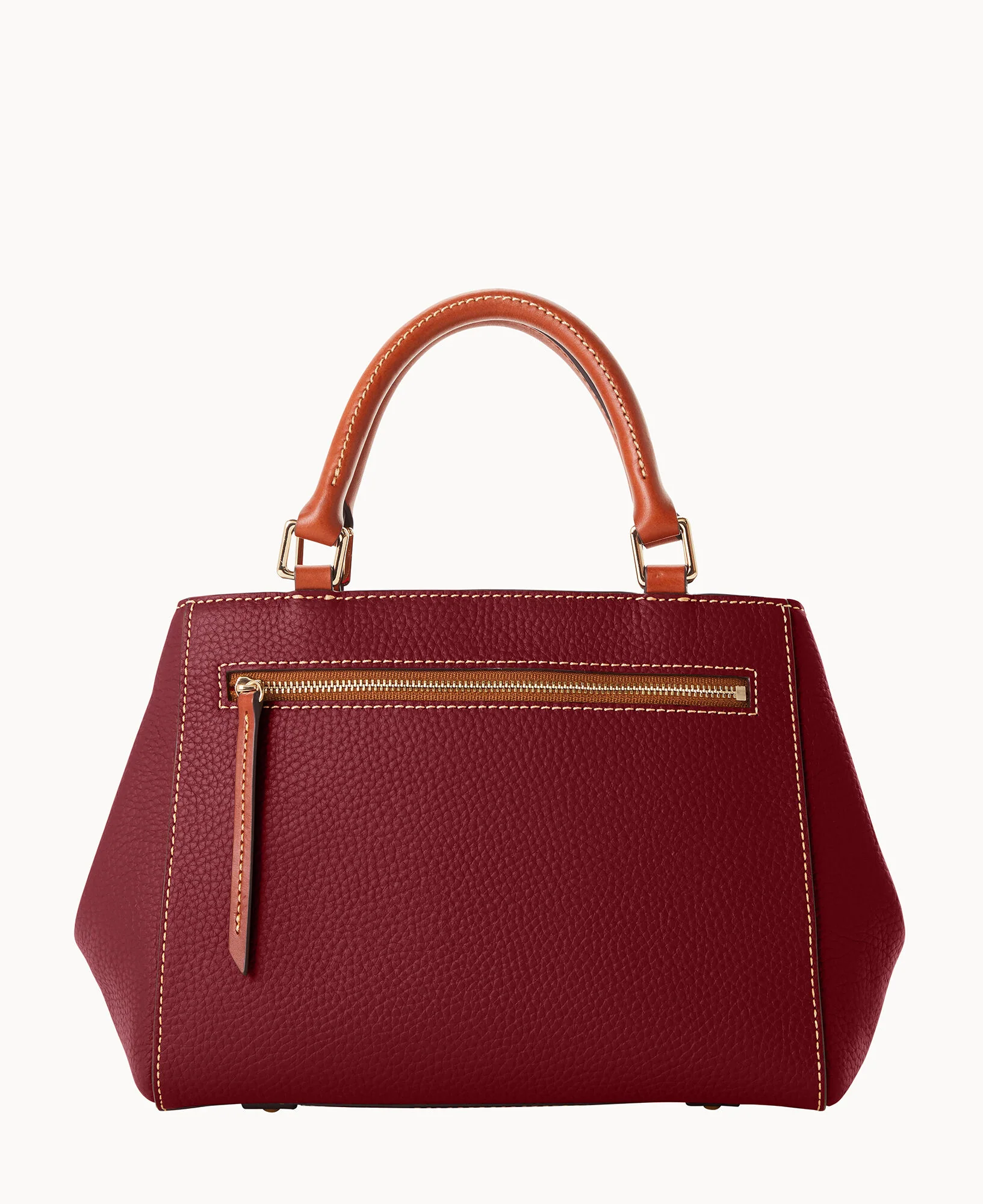 Pebble Grain Small Zip Satchel - Image 49