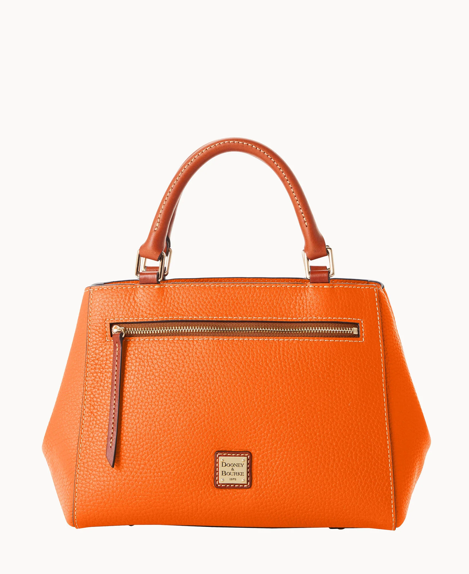 Pebble Grain Small Zip Satchel - Image 56