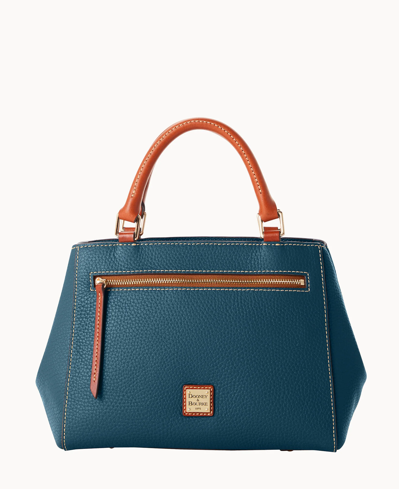 Pebble Grain Small Zip Satchel - Image 66