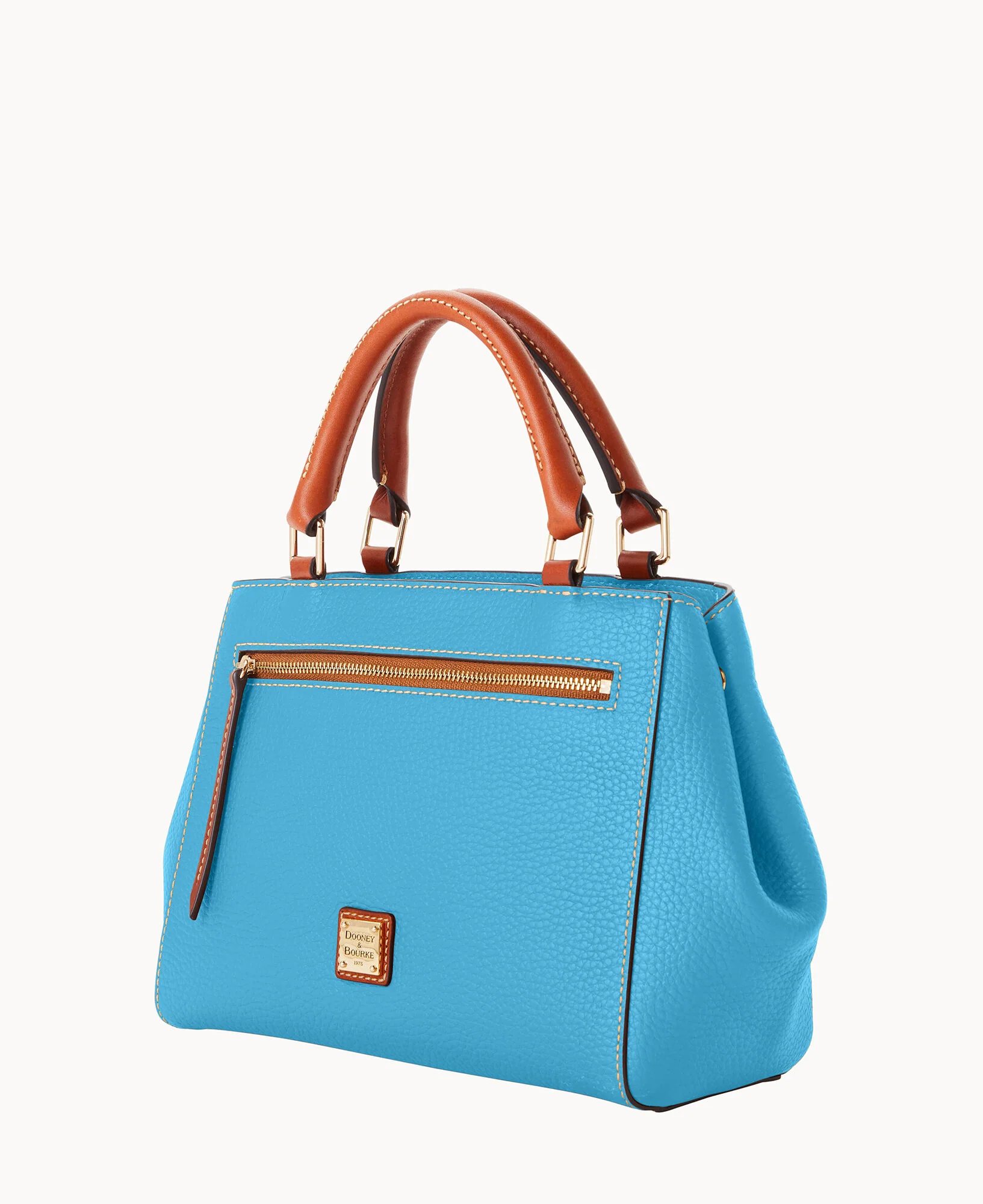 Pebble Grain Small Zip Satchel - Image 72