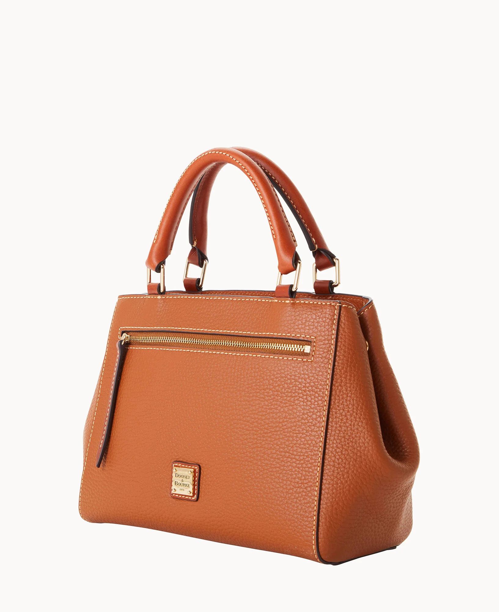 Pebble Grain Small Zip Satchel - Image 82