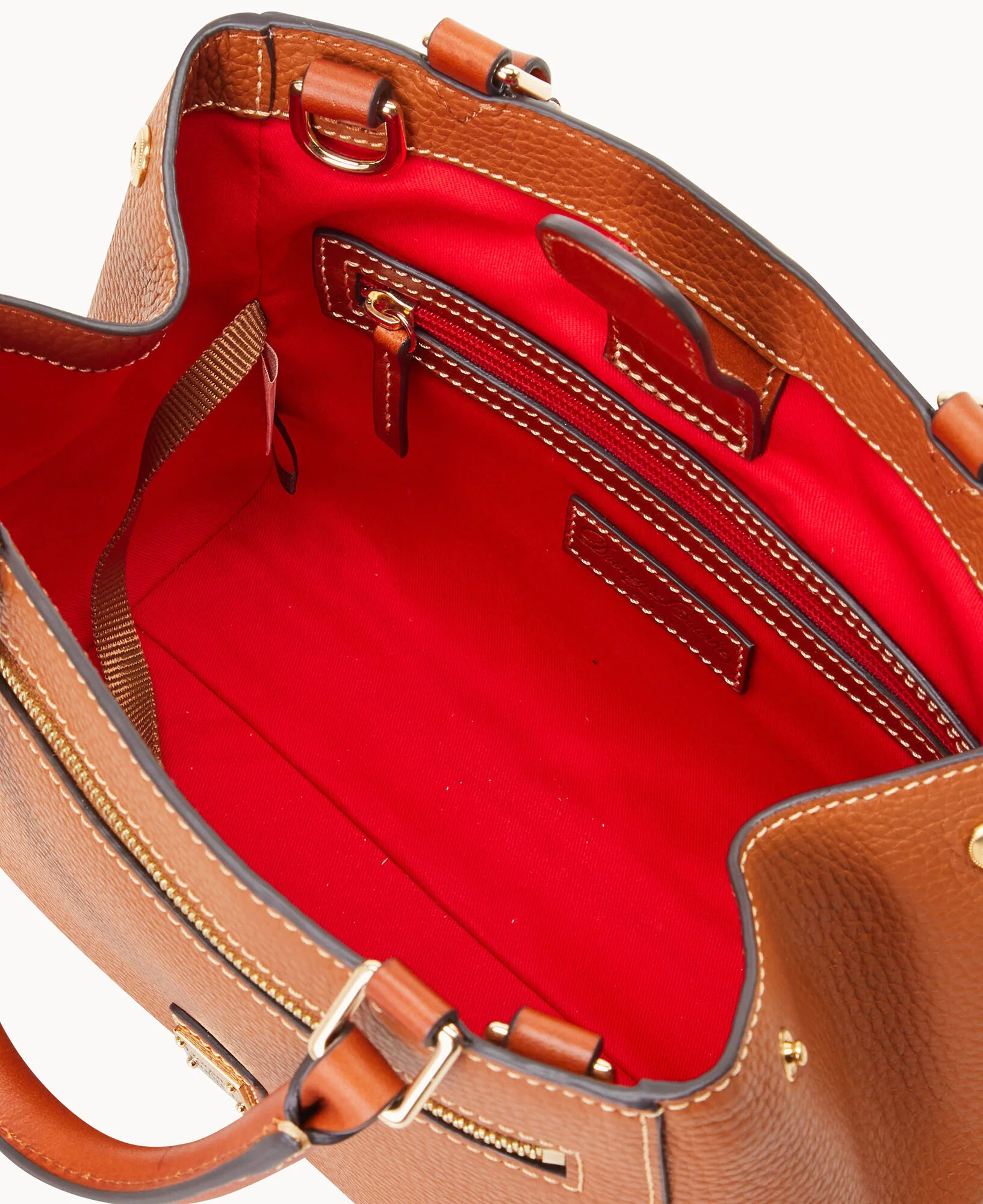Pebble Grain Small Zip Satchel - Image 83