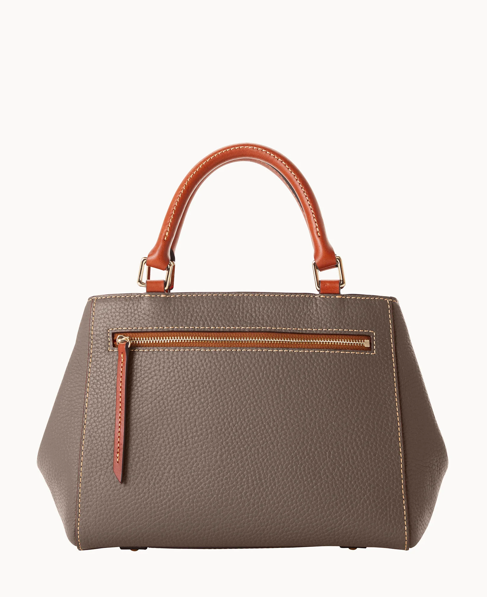 Pebble Grain Small Zip Satchel - Image 94