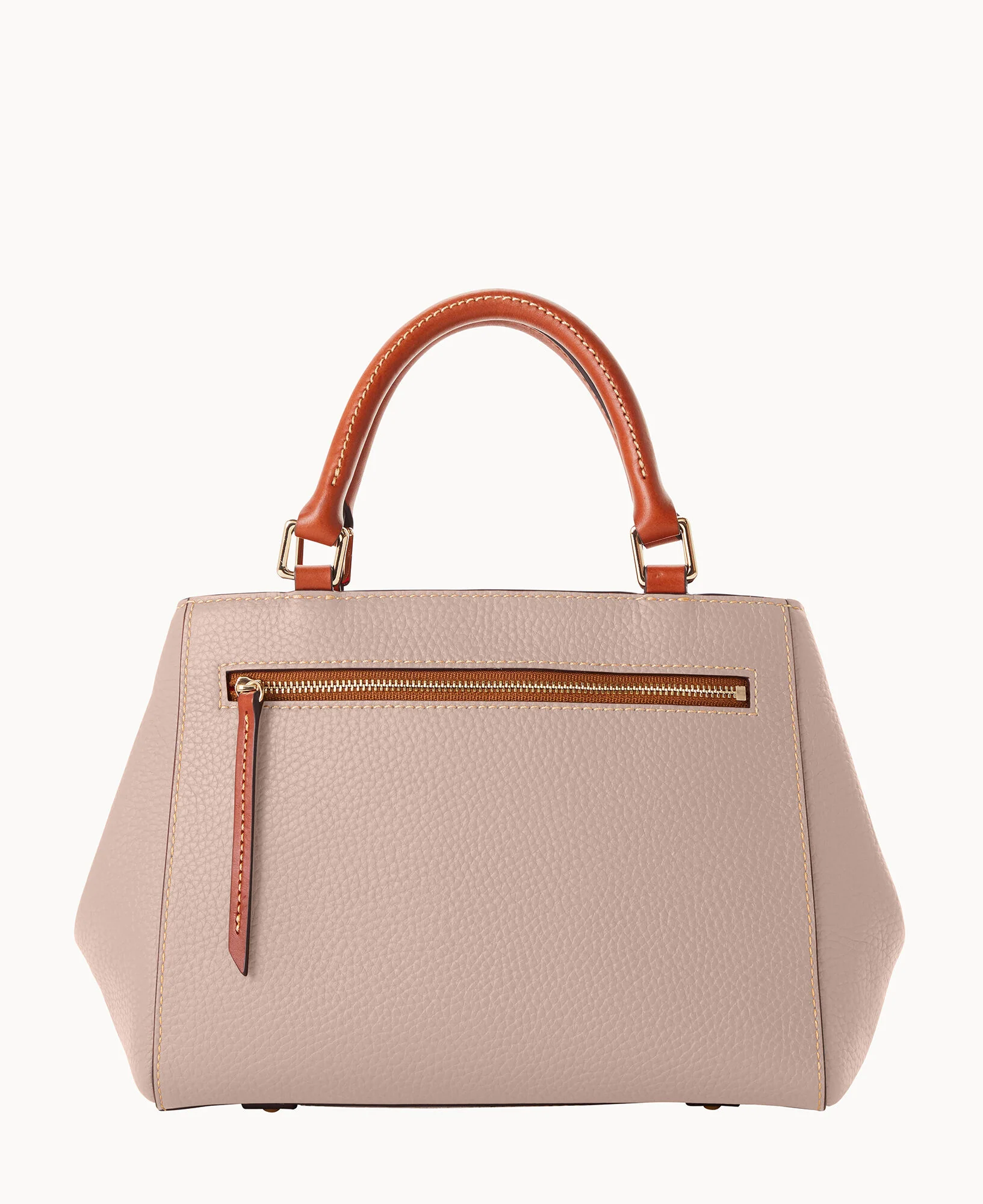 Pebble Grain Small Zip Satchel - Image 99