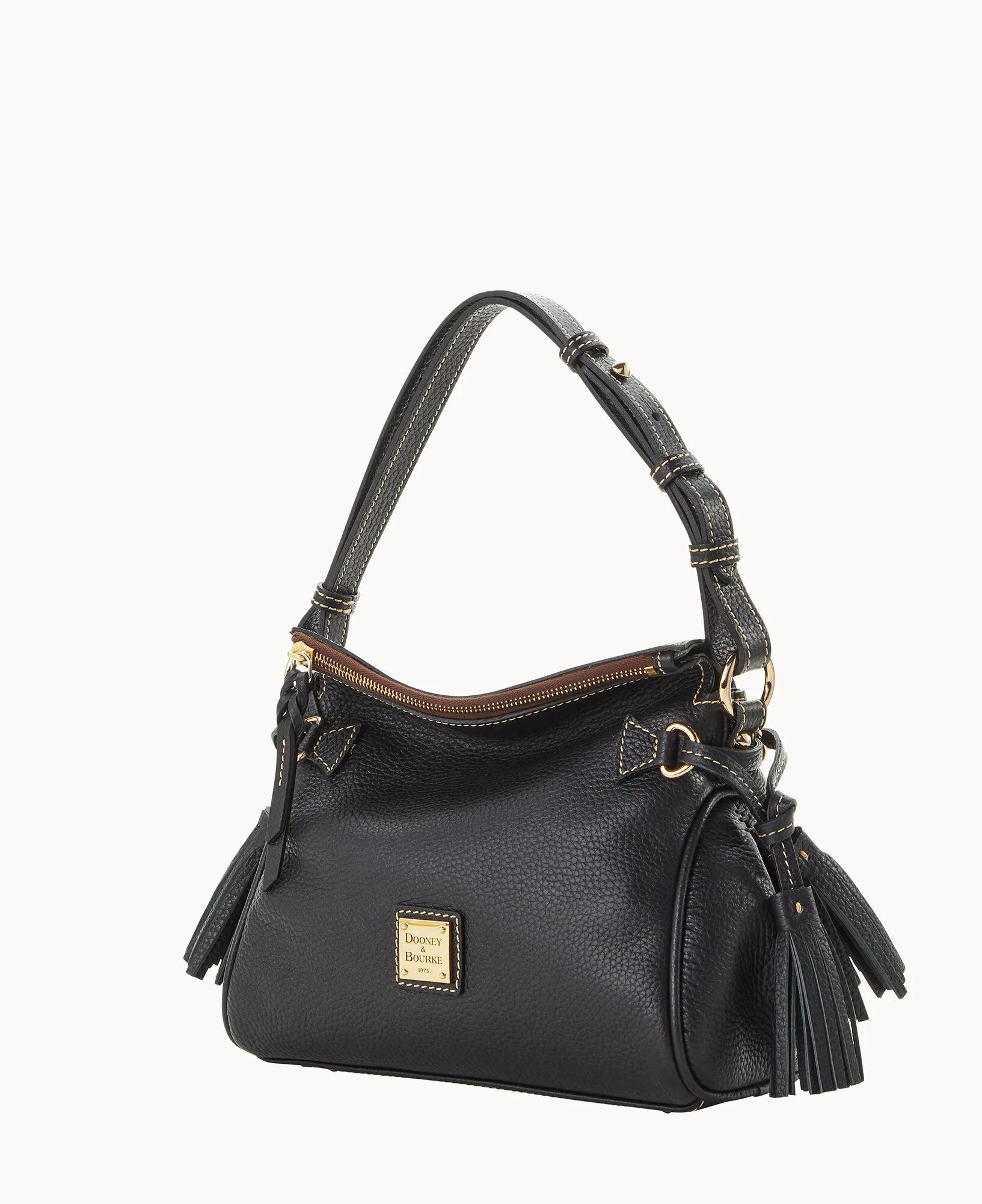Pebble Grain Tassel Shoulder Bag - Image 2