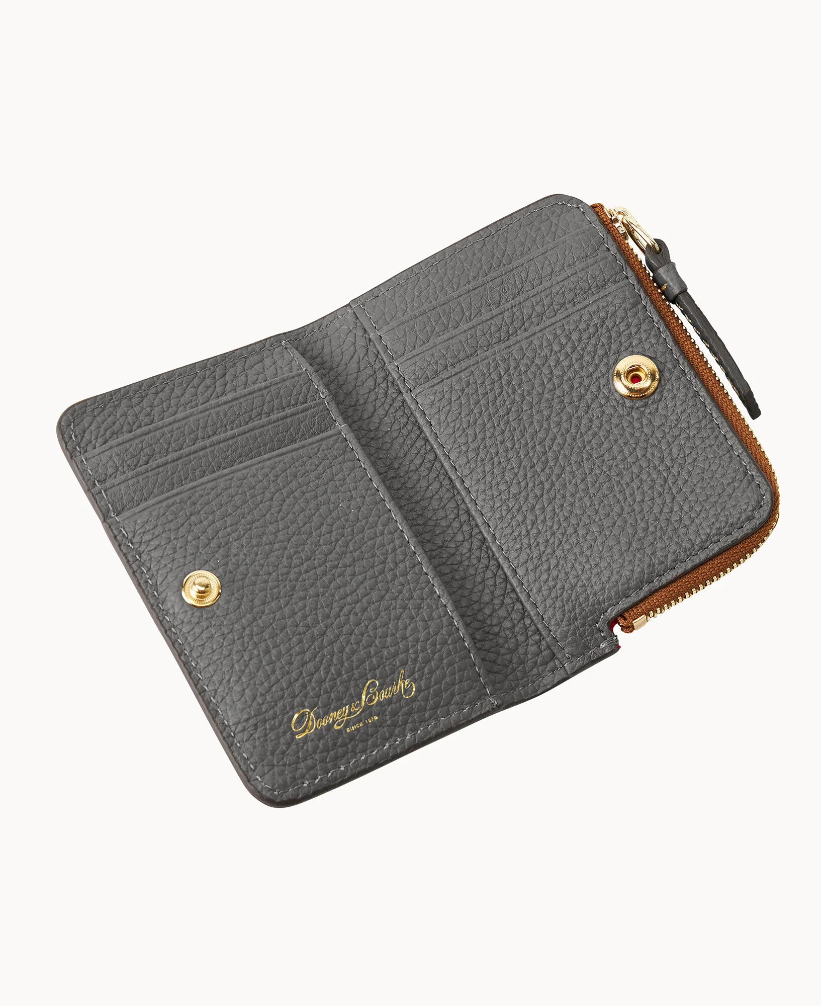 Pebble Grain Zip Credit Card Wallet 12 - Image 69