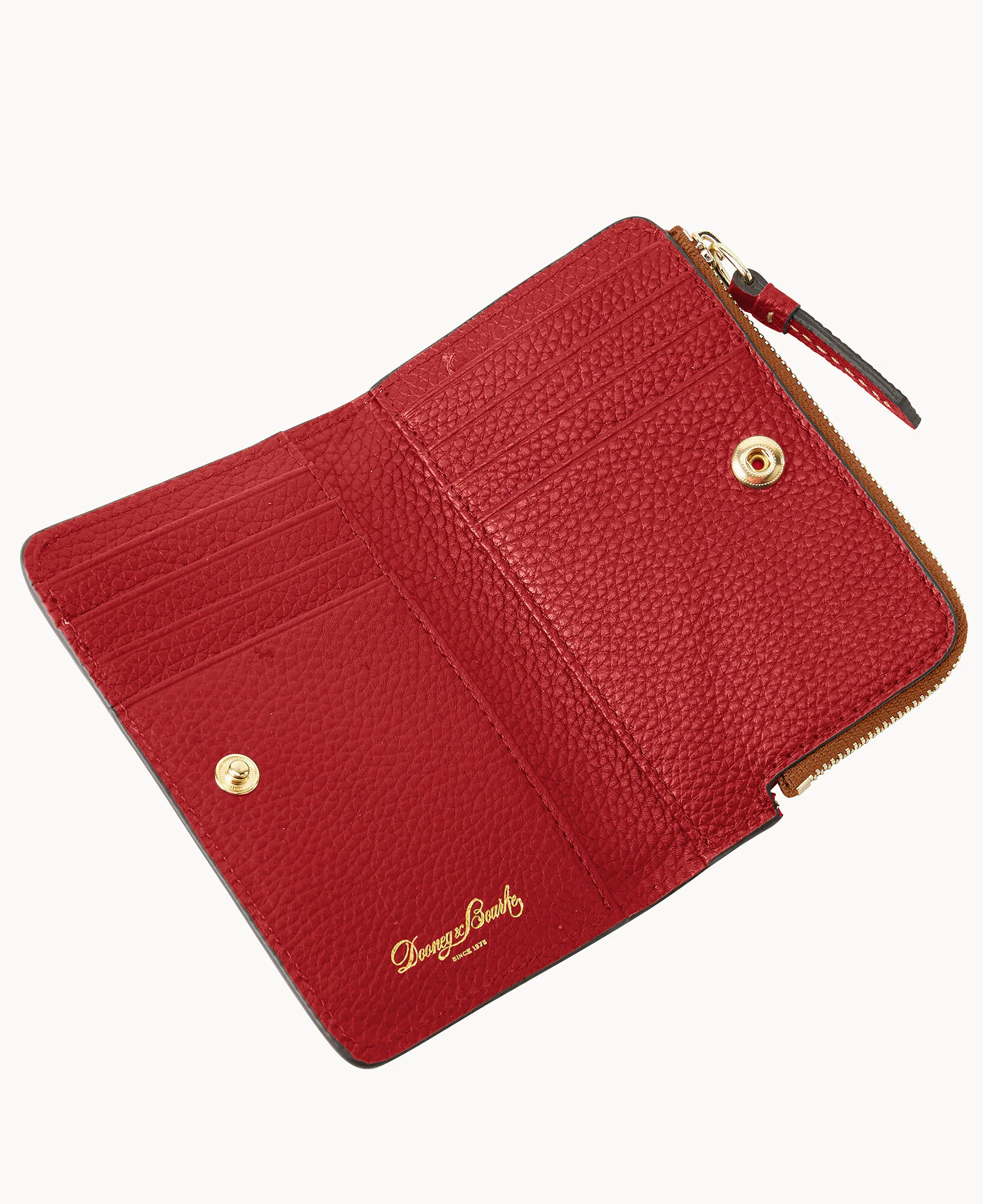 Pebble Grain Zip Credit Card Wallet 14 - Image 60