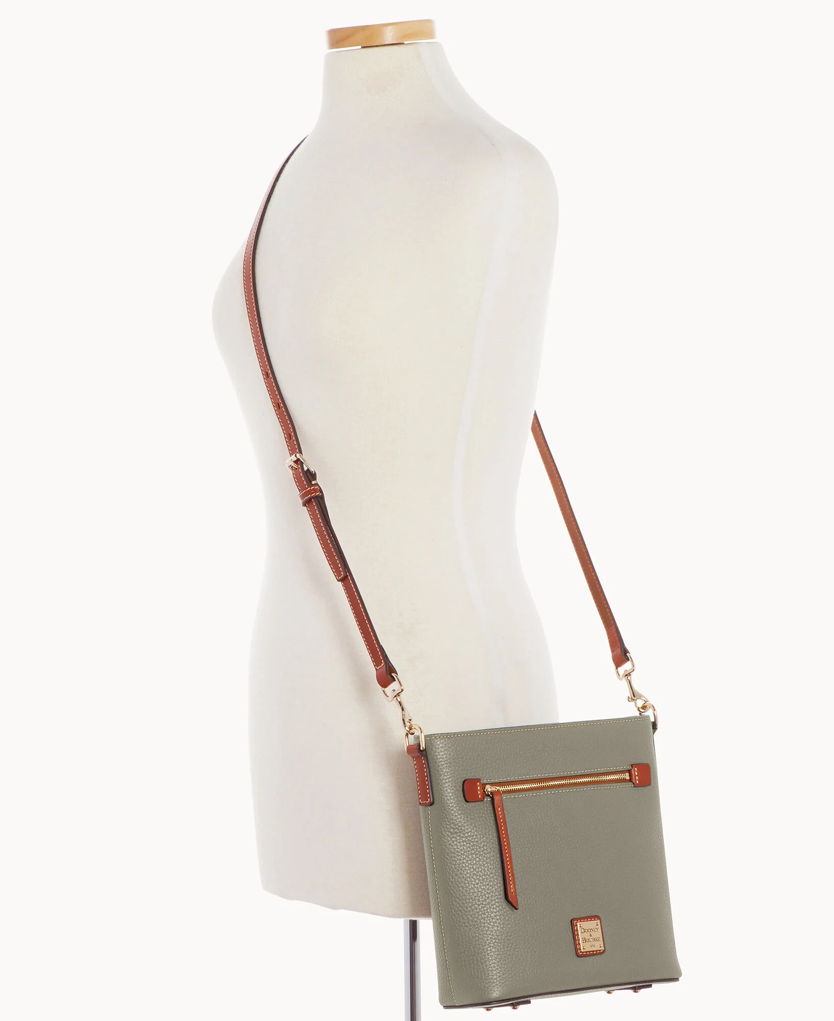 Pebble Grain Zip Crossbody - Image 45