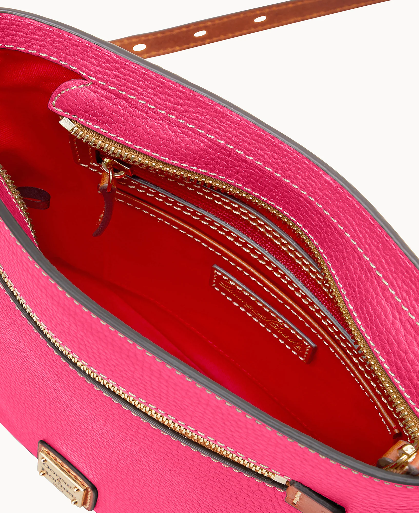 Pebble Grain Zip Crossbody - Image 66