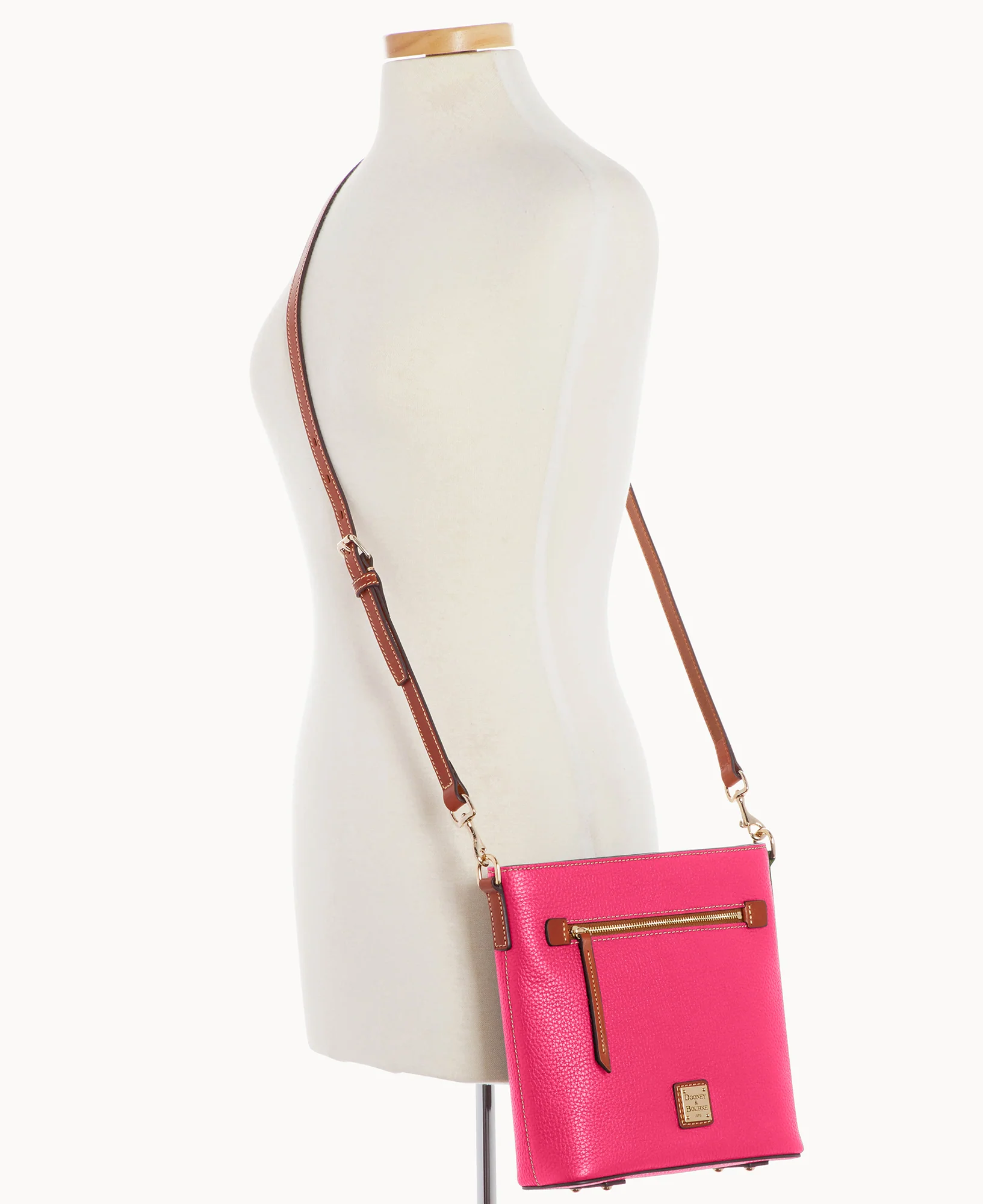 Pebble Grain Zip Crossbody - Image 67