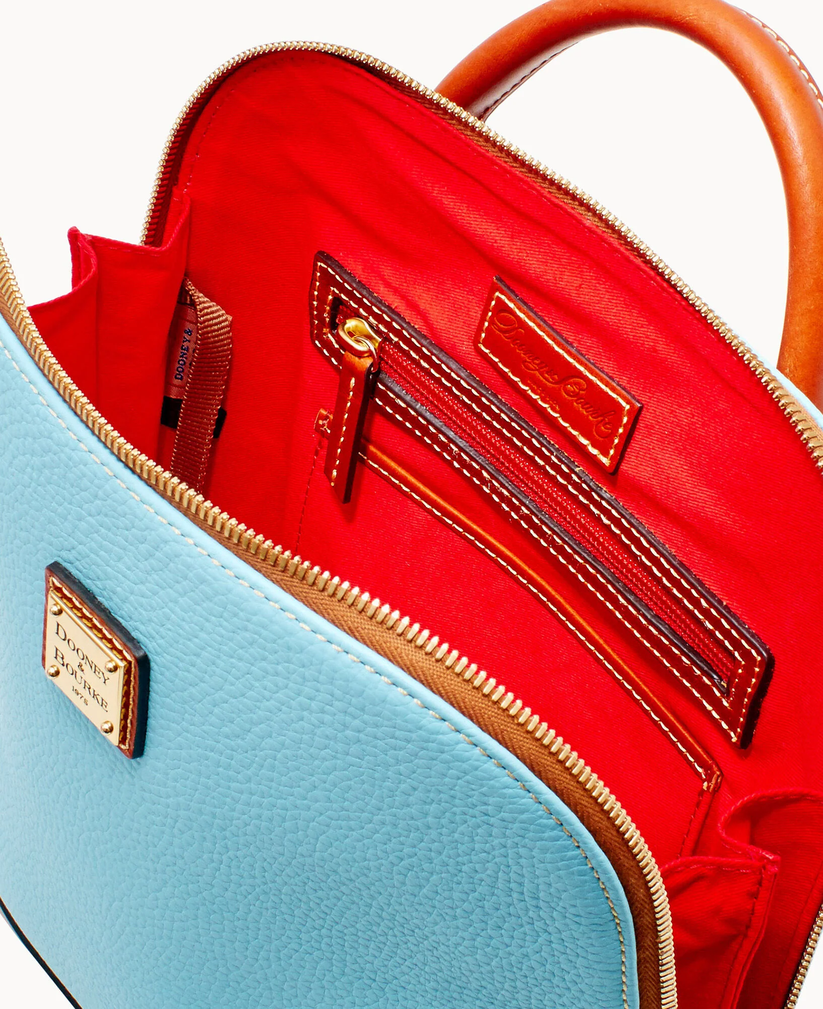 Pebble Grain Zip Pod Backpack - Image 43