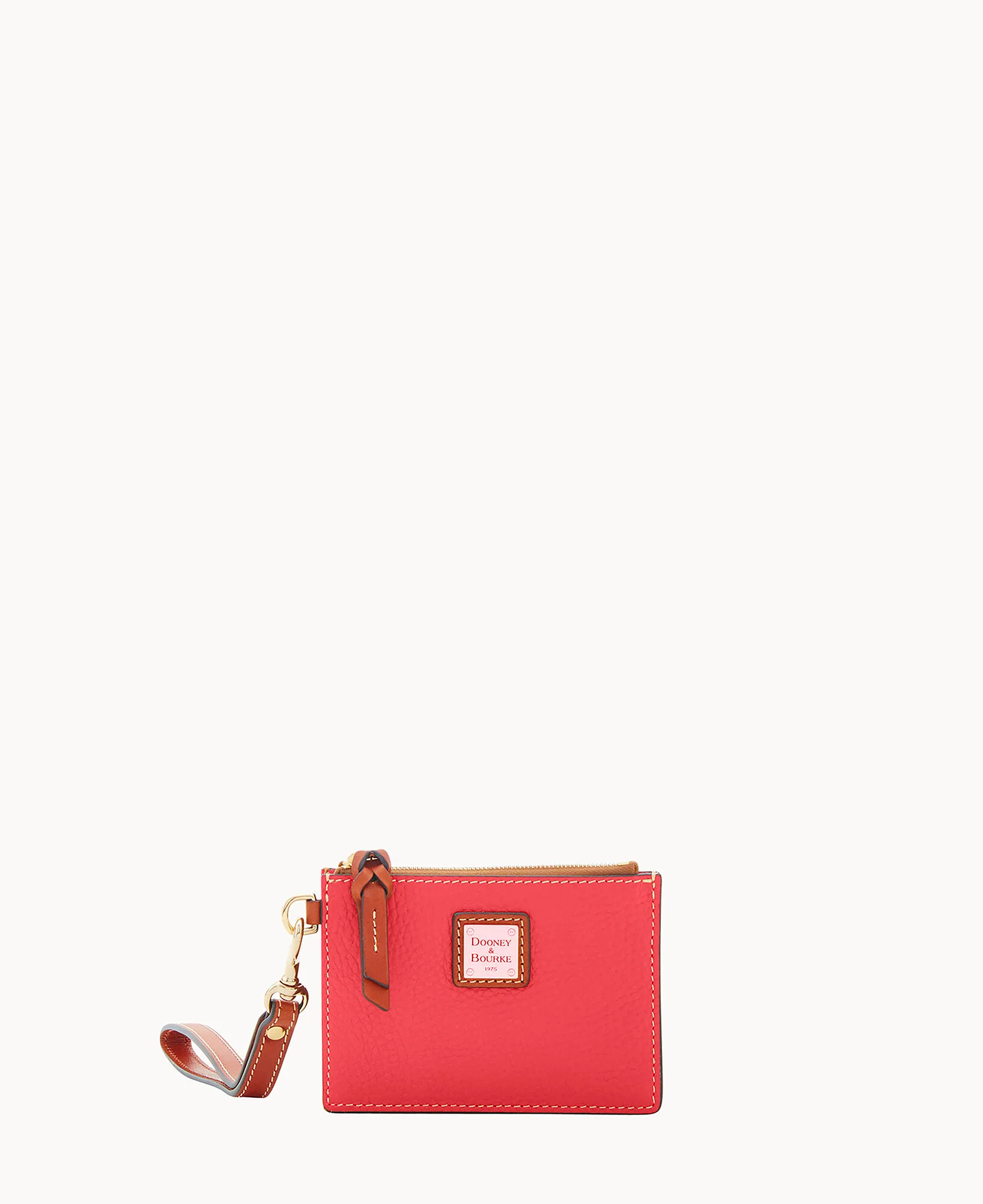 Pebble Grain Zip Top Card Case Wristlet - Image 161