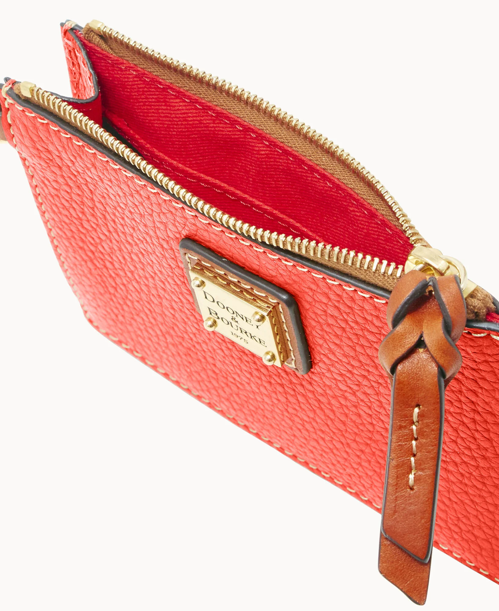 Pebble Grain Zip Top Credit Card Wristlet - Image 102