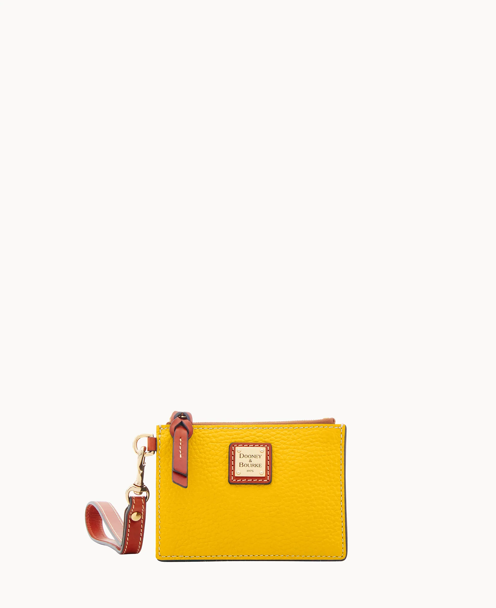Pebble Grain Zip Top Credit Card Wristlet - Image 104