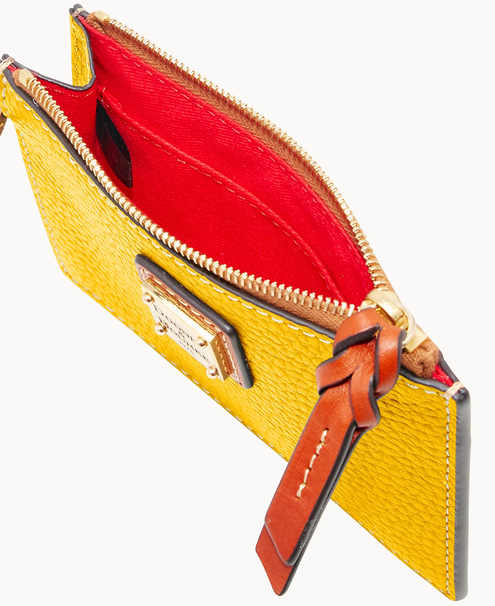 Pebble Grain Zip Top Credit Card Wristlet - Image 106