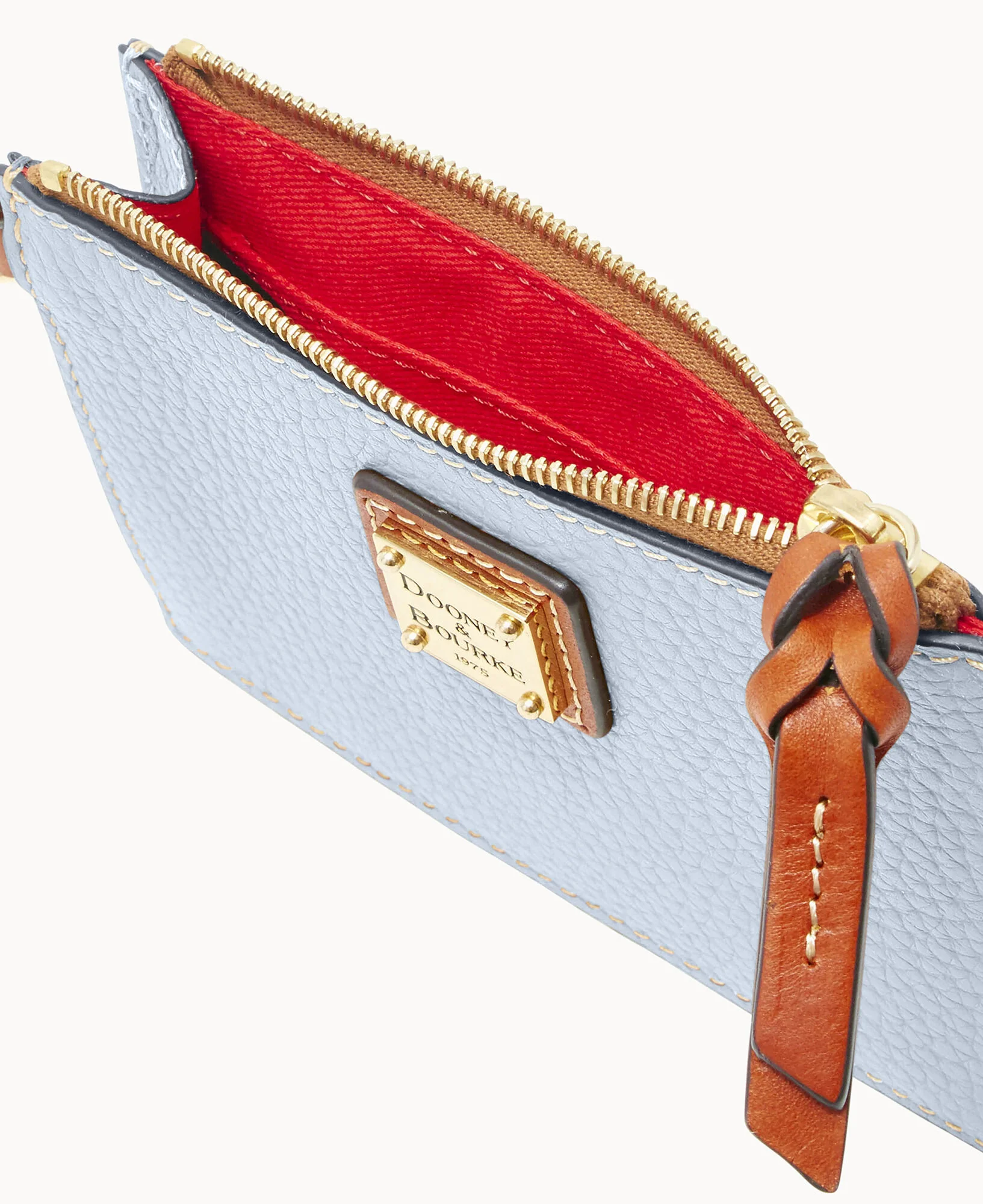 Pebble Grain Zip Top Credit Card Wristlet - Image 110