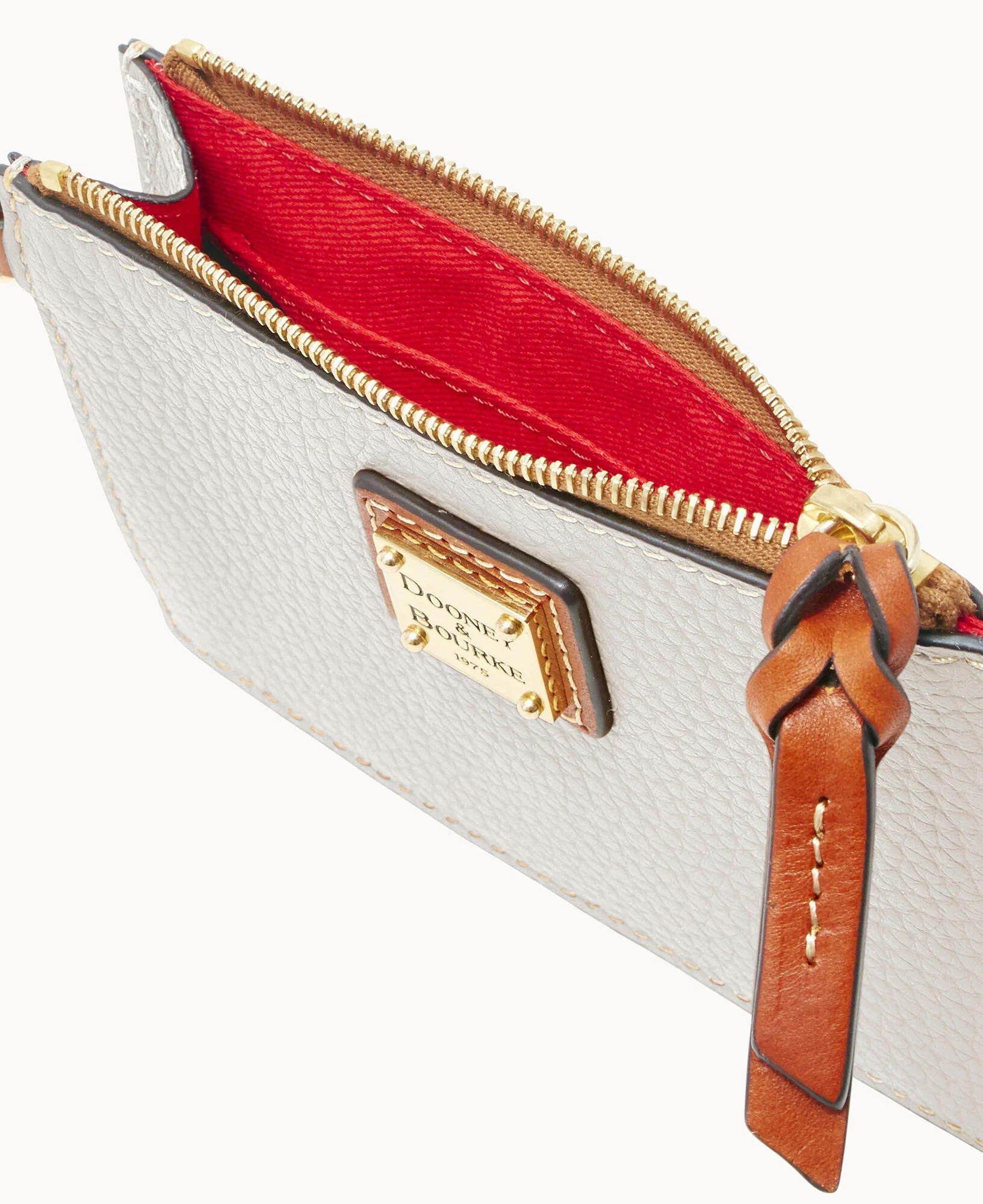 Pebble Grain Zip Top Credit Card Wristlet - Image 113