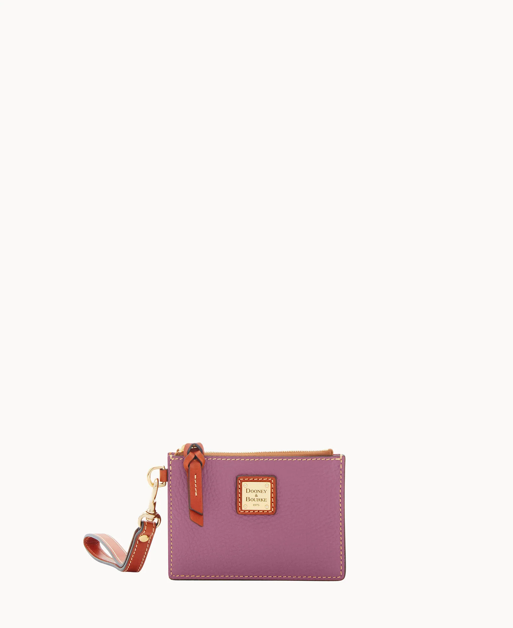 Pebble Grain Zip Top Credit Card Wristlet - Image 114