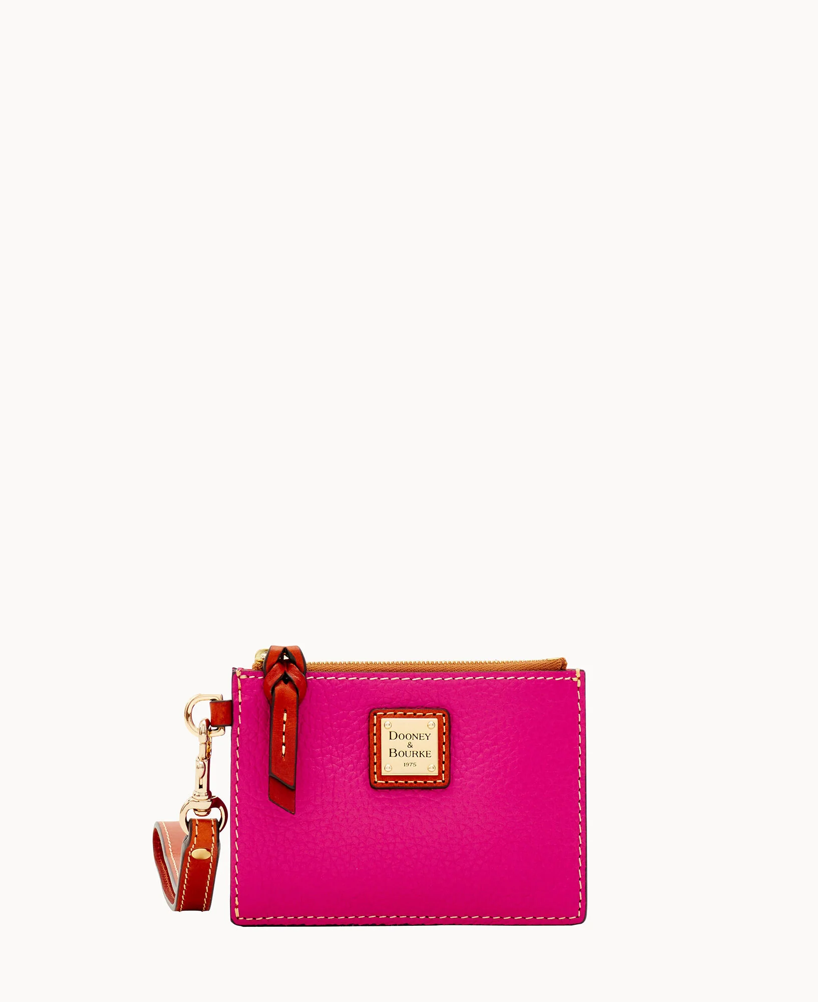 Pebble Grain Zip Top Credit Card Wristlet - Image 117
