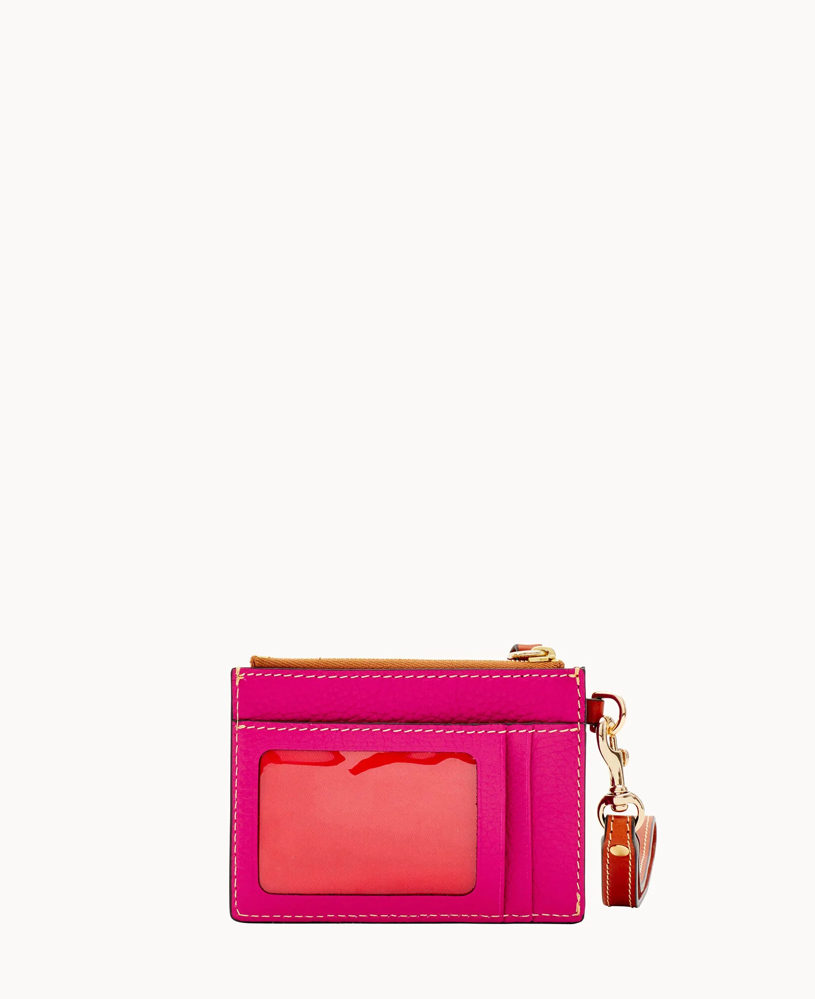 Pebble Grain Zip Top Credit Card Wristlet - Image 120
