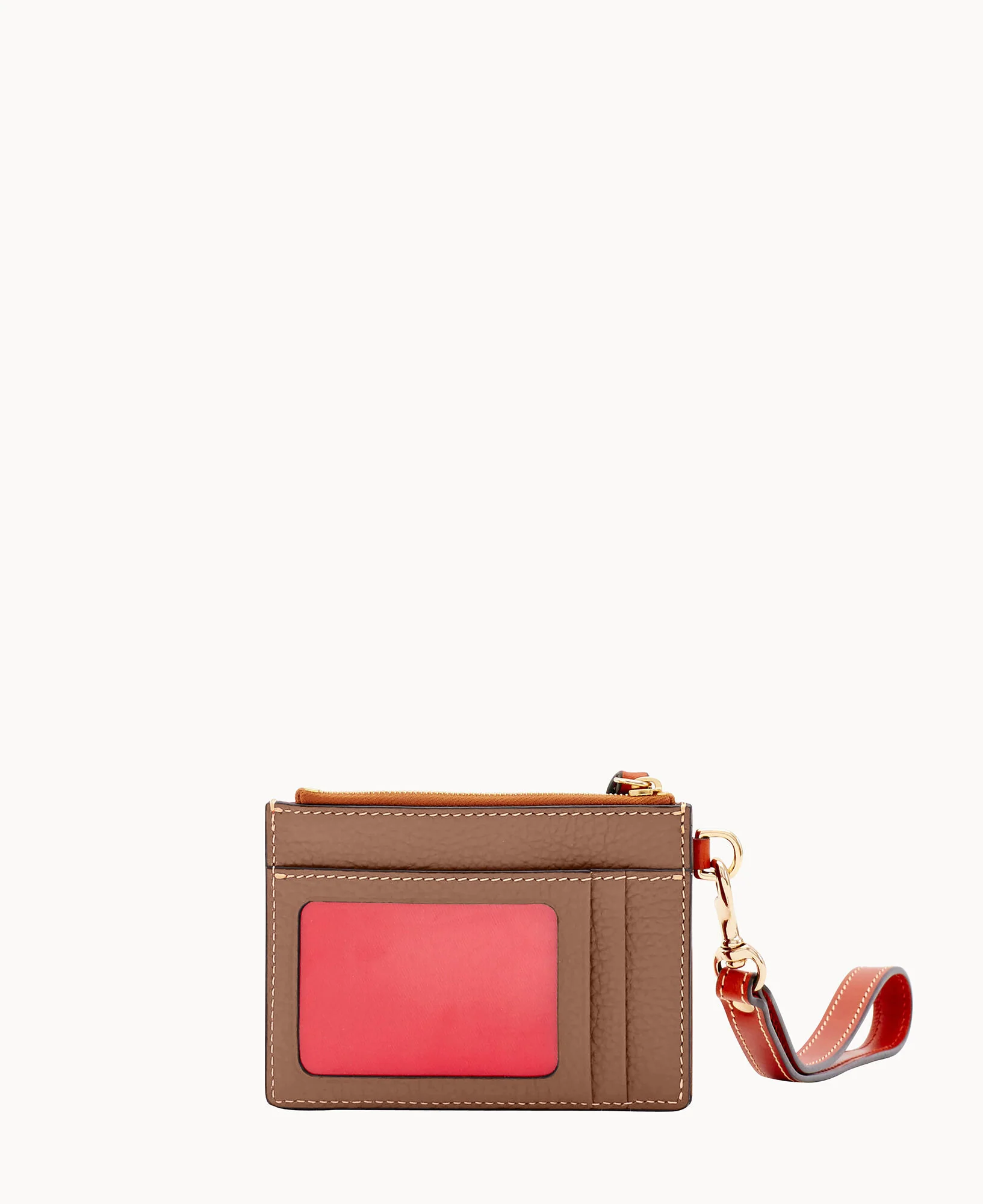 Pebble Grain Zip Top Credit Card Wristlet - Image 124
