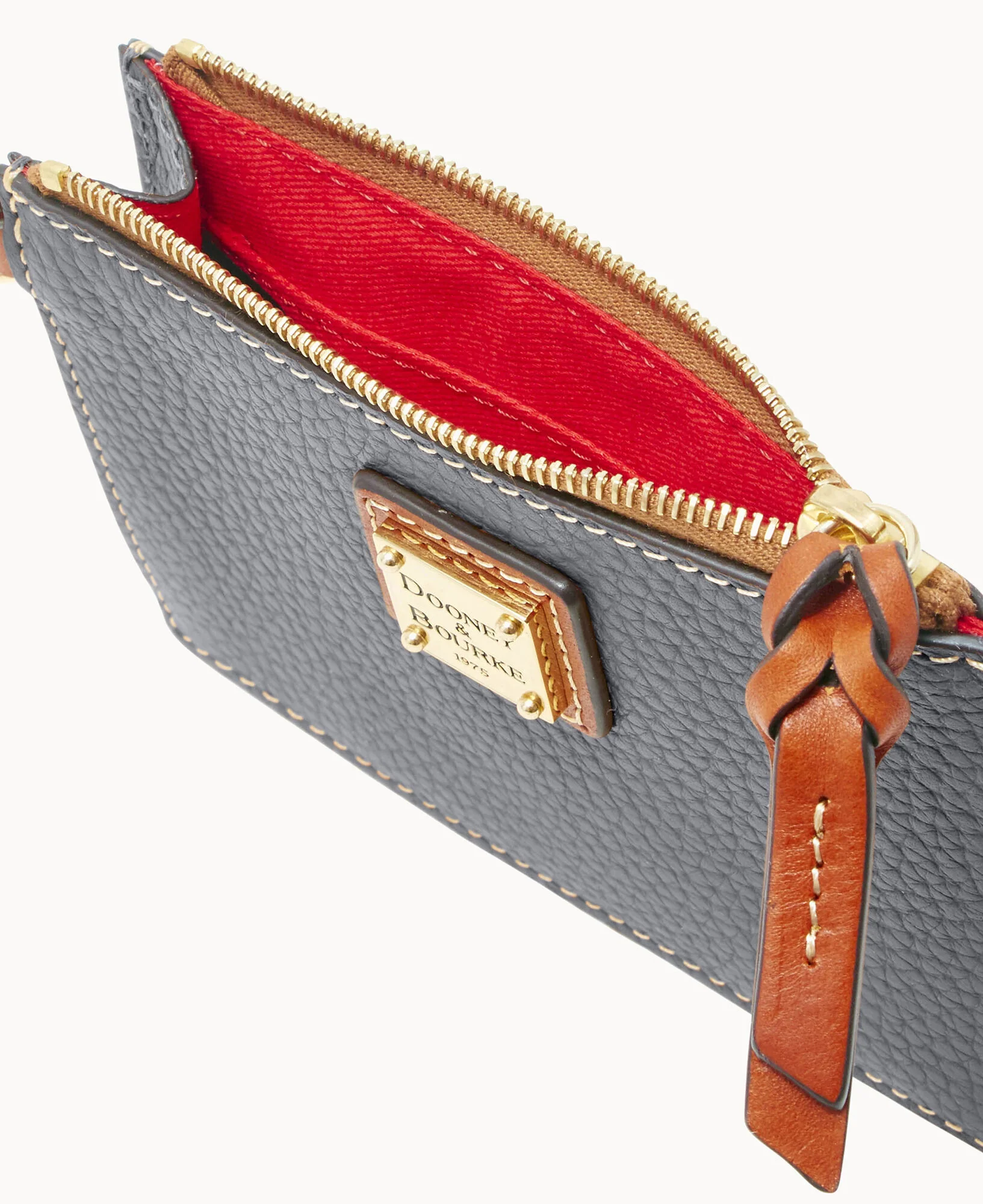 Pebble Grain Zip Top Credit Card Wristlet - Image 127