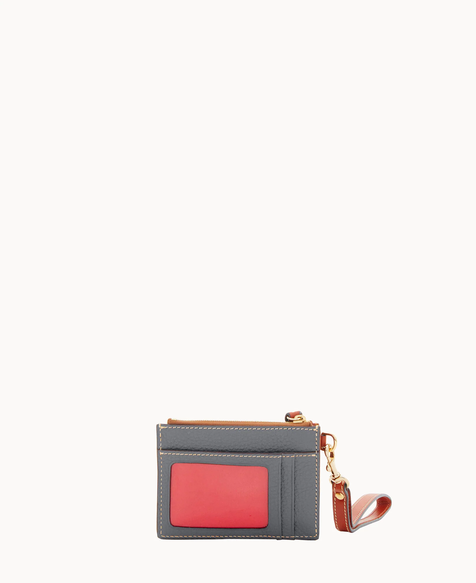 Pebble Grain Zip Top Credit Card Wristlet - Image 128