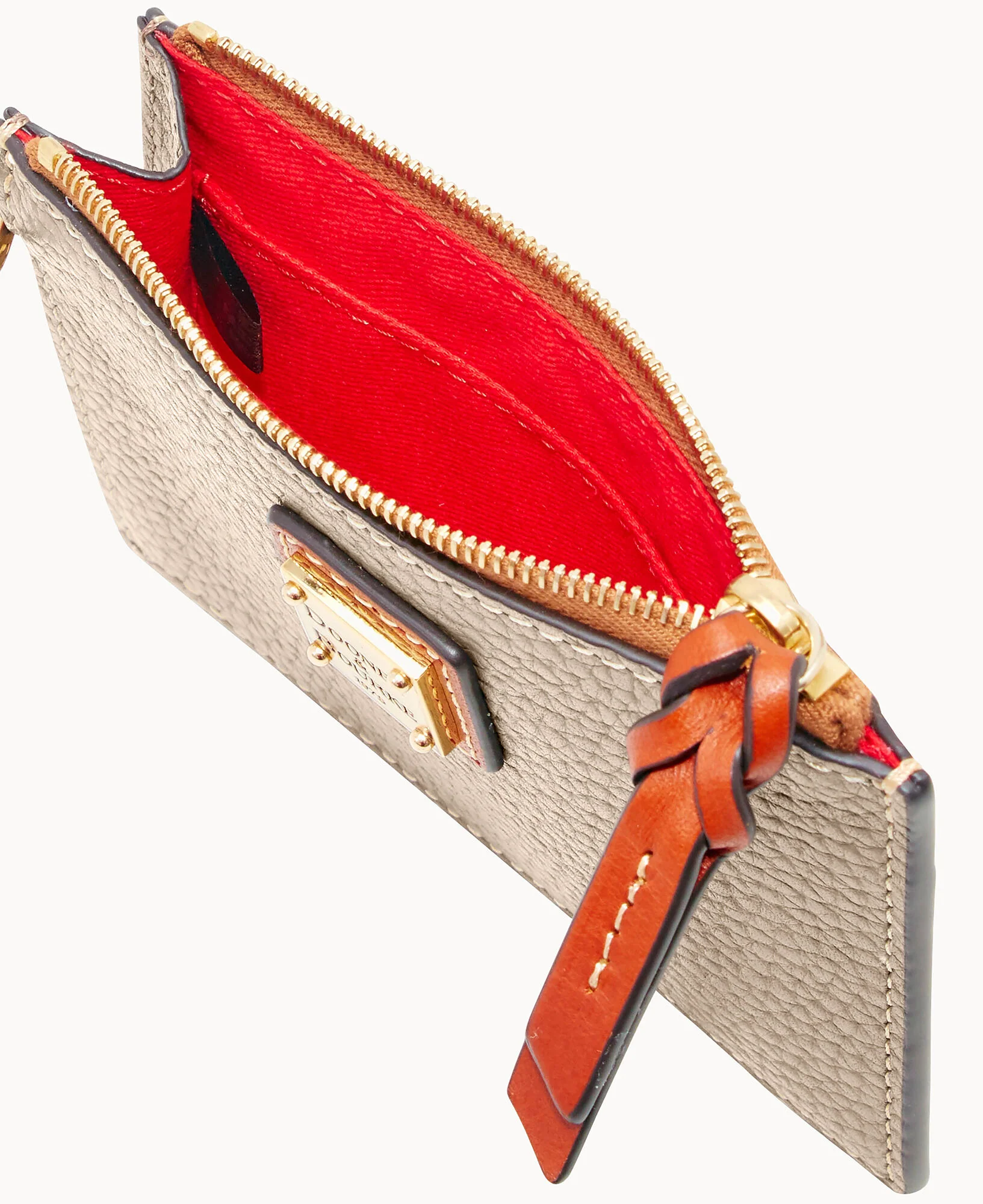 Pebble Grain Zip Top Credit Card Wristlet - Image 135