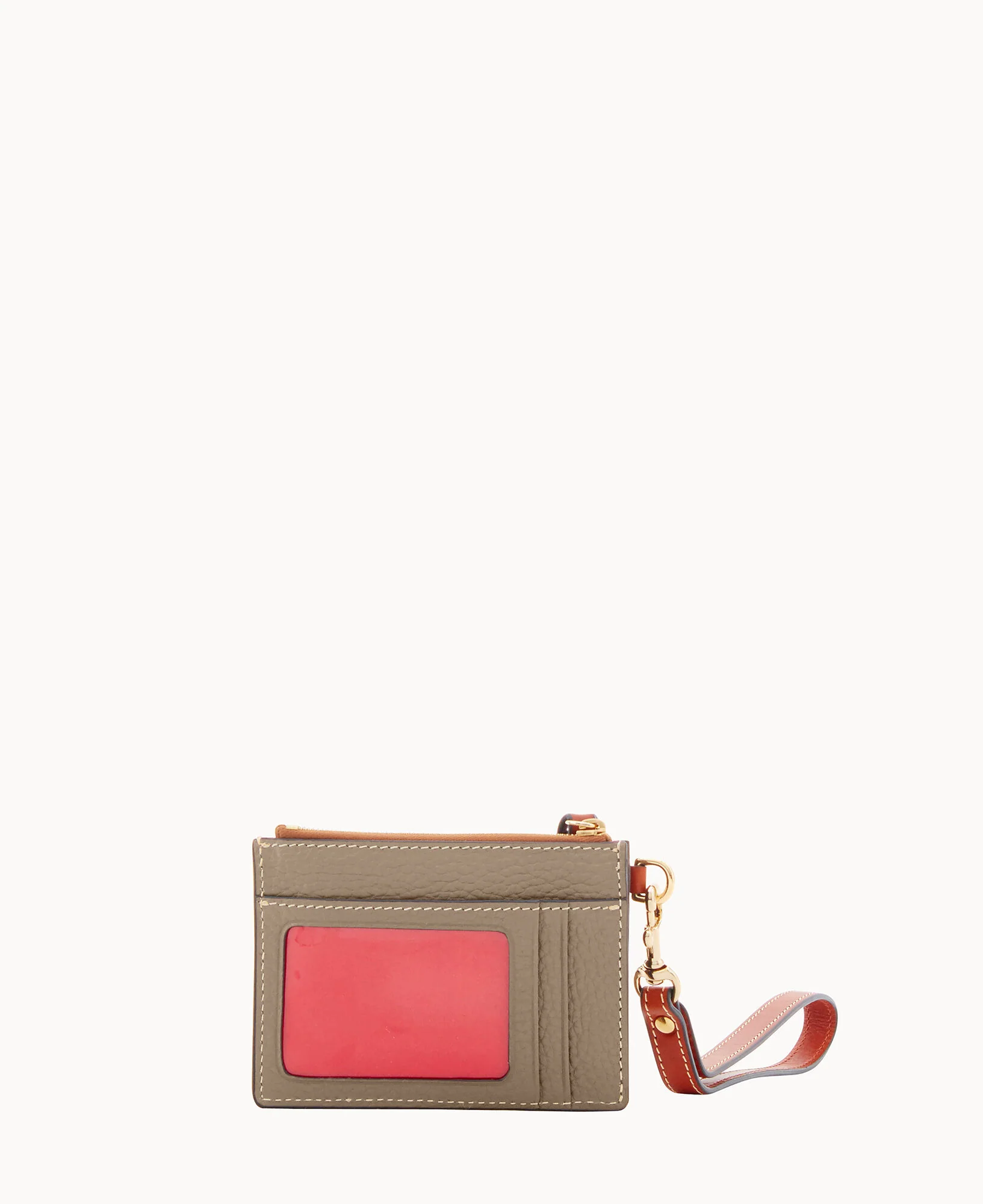 Pebble Grain Zip Top Credit Card Wristlet - Image 136
