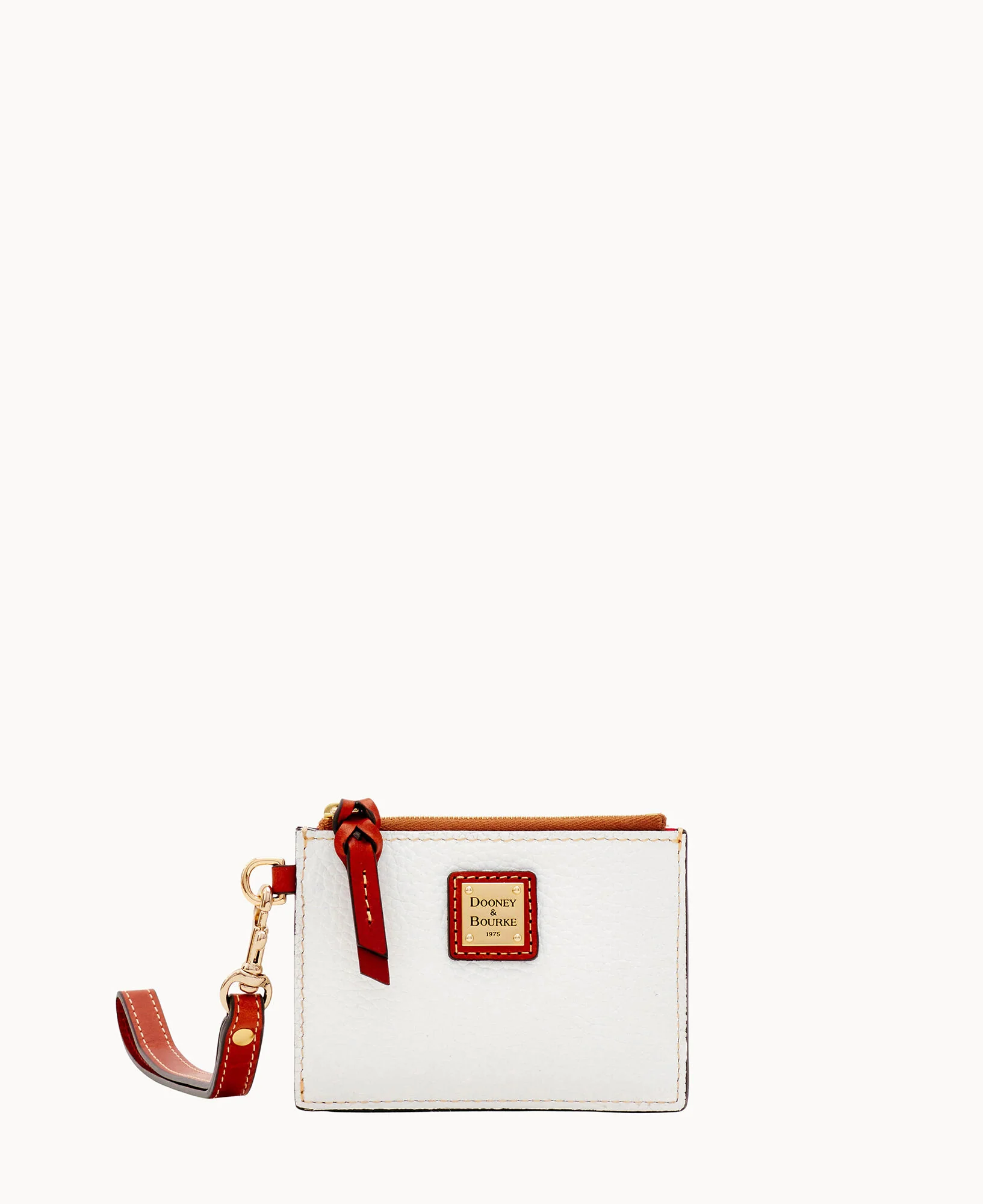 Pebble Grain Zip Top Credit Card Wristlet - Image 137