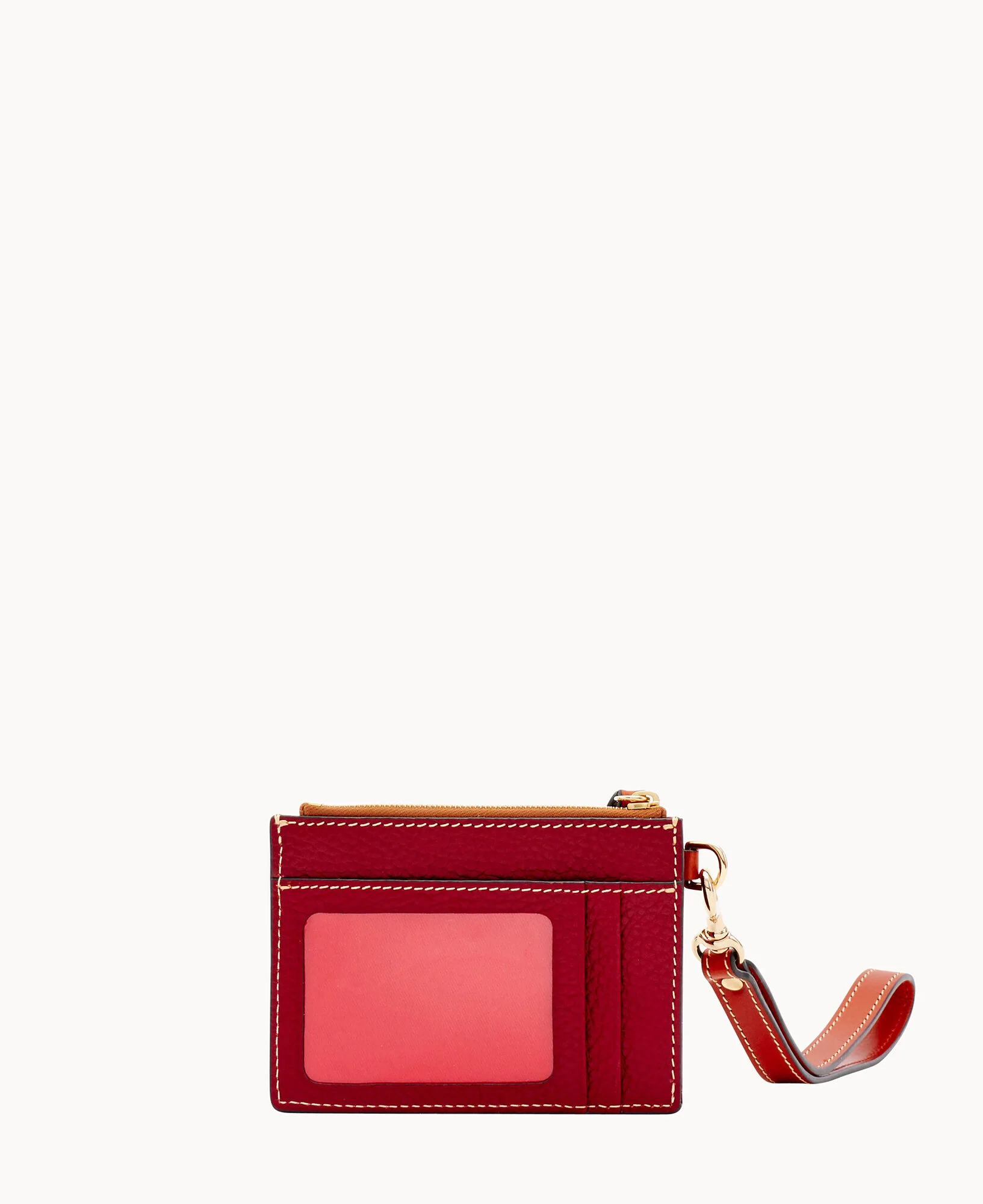 Pebble Grain Zip Top Credit Card Wristlet - Image 144