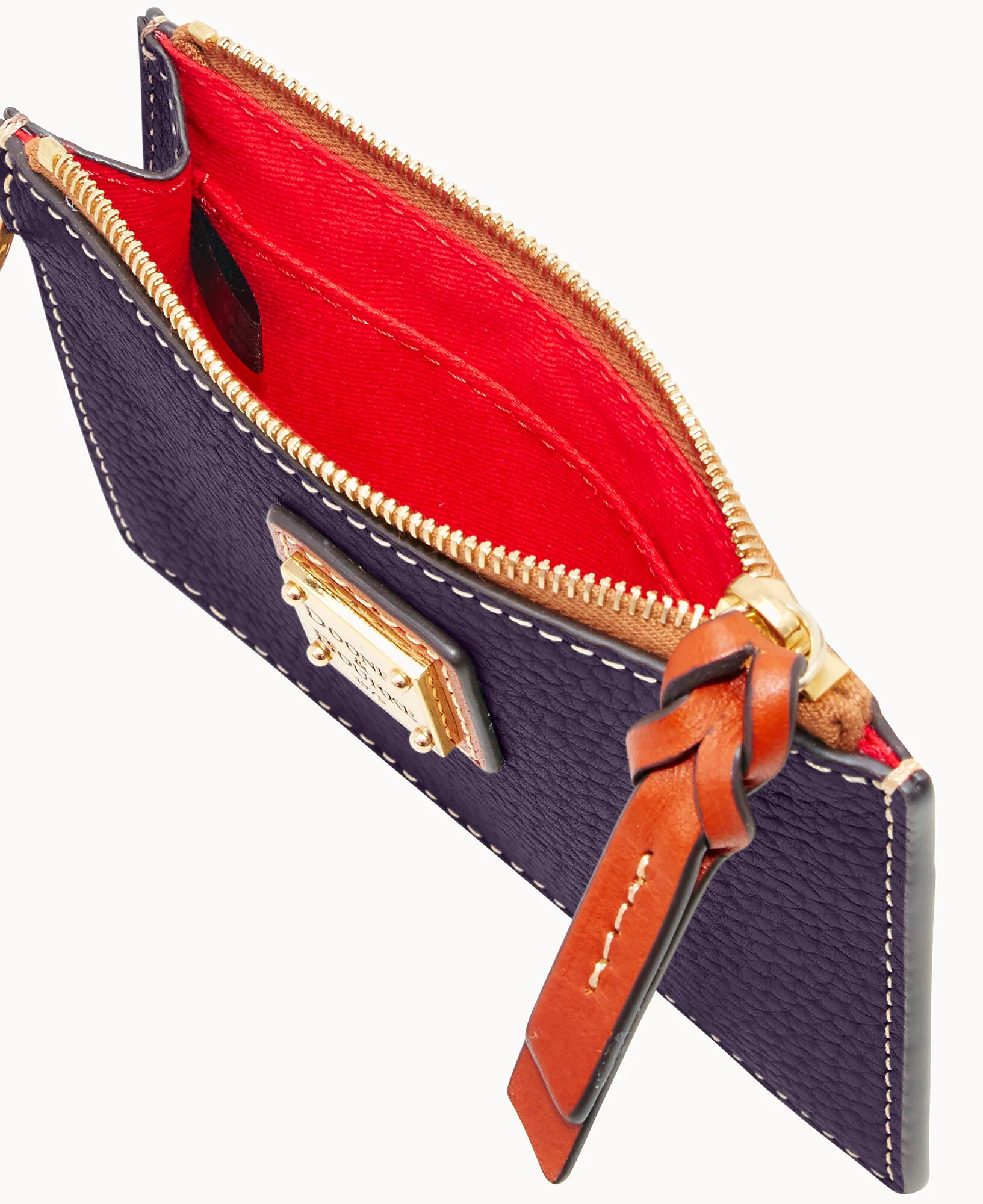 Pebble Grain Zip Top Credit Card Wristlet - Image 147