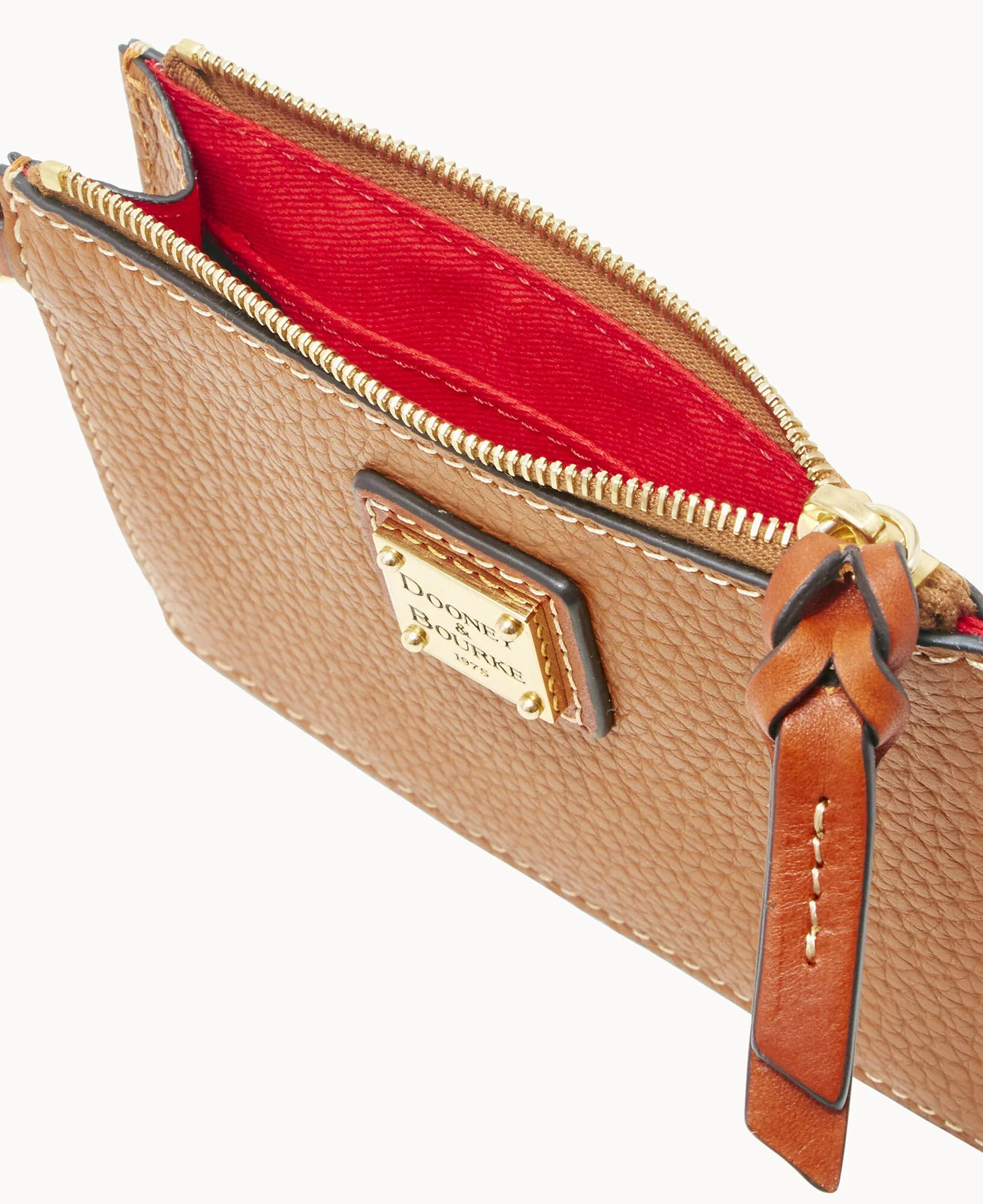 Pebble Grain Zip Top Credit Card Wristlet - Image 15
