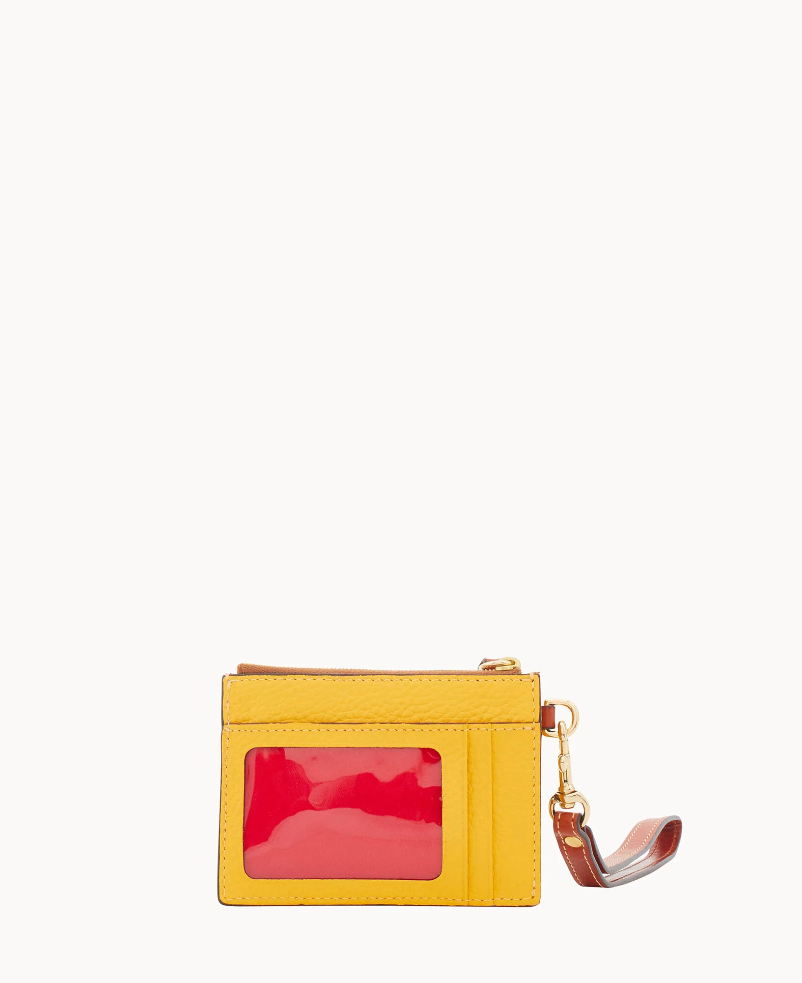 Pebble Grain Zip Top Credit Card Wristlet - Image 152