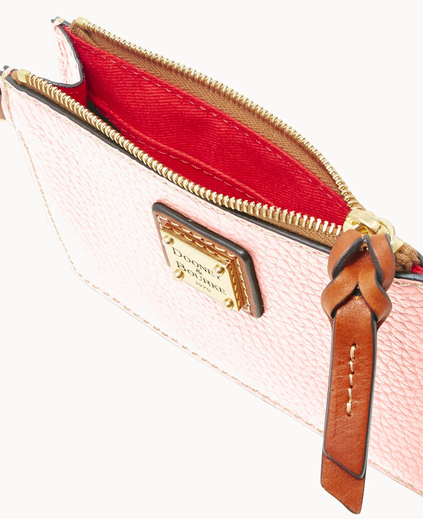 Pebble Grain Zip Top Credit Card Wristlet - Image 155